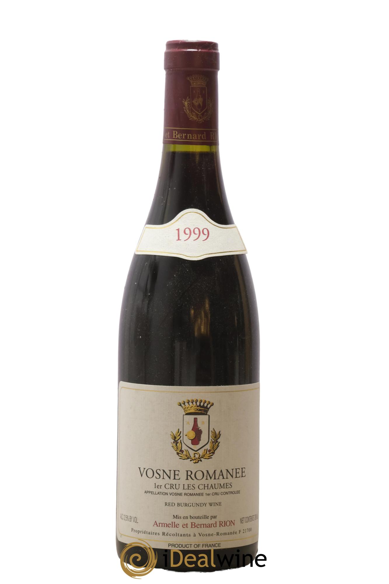 Vosne-Romanée 1er Cru Les Chaumes Armelle & Bernard Rion 1999 - Lot of 1 bottle - 0