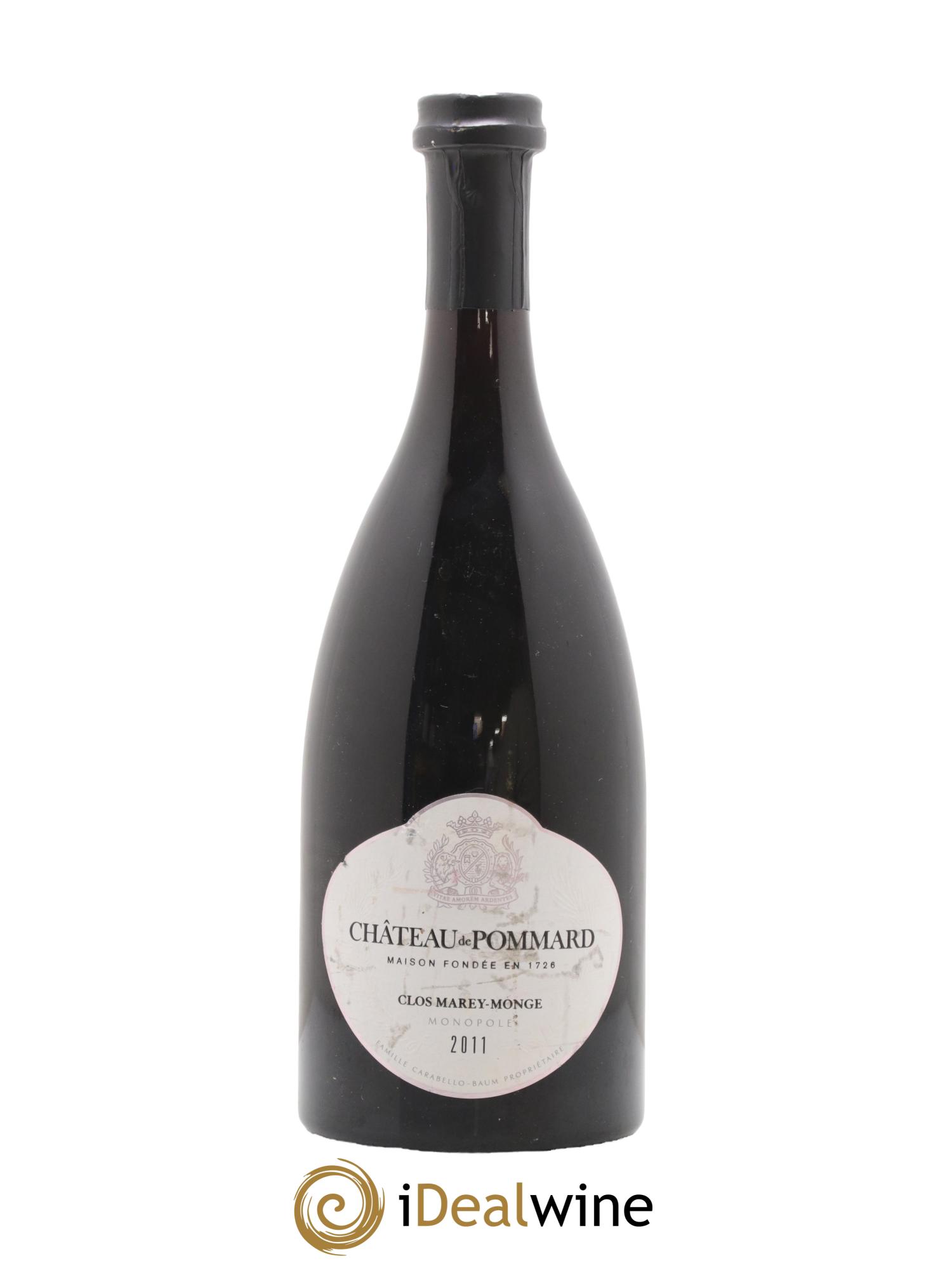 Pommard Clos Marey Monge Monopole 2011 - Lot de 1 bouteille - 0