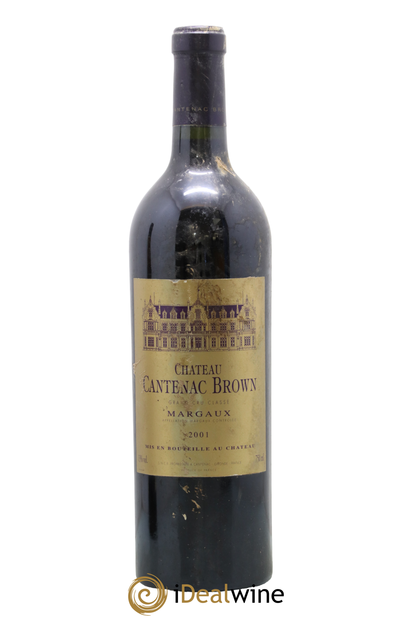 Château Cantenac Brown 3ème Grand Cru Classé 2001 - Lot de 1 bouteille - 0