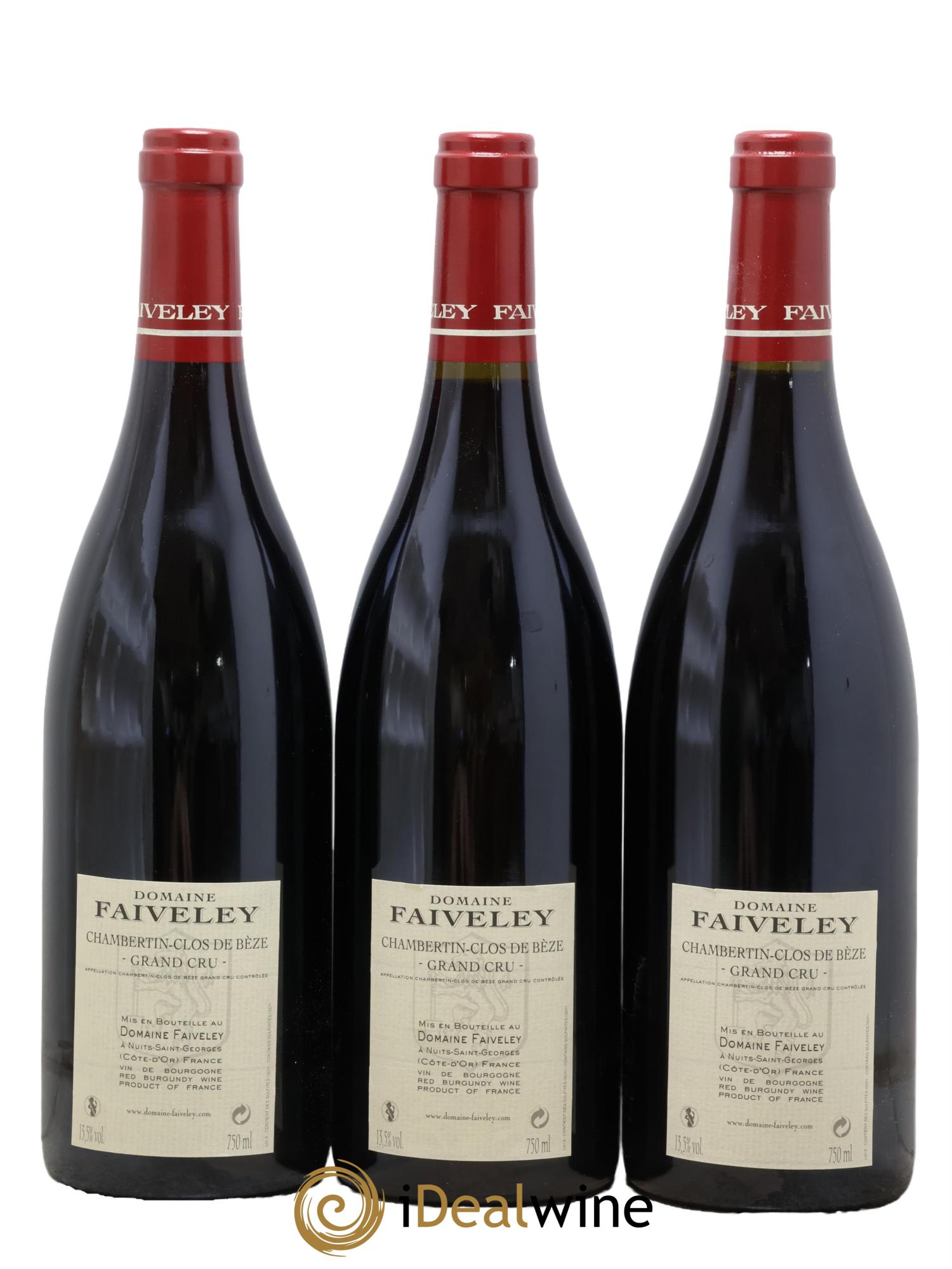 Chambertin Clos de Bèze Grand Cru Faiveley  2012 - Lot de 3 bouteilles - 1