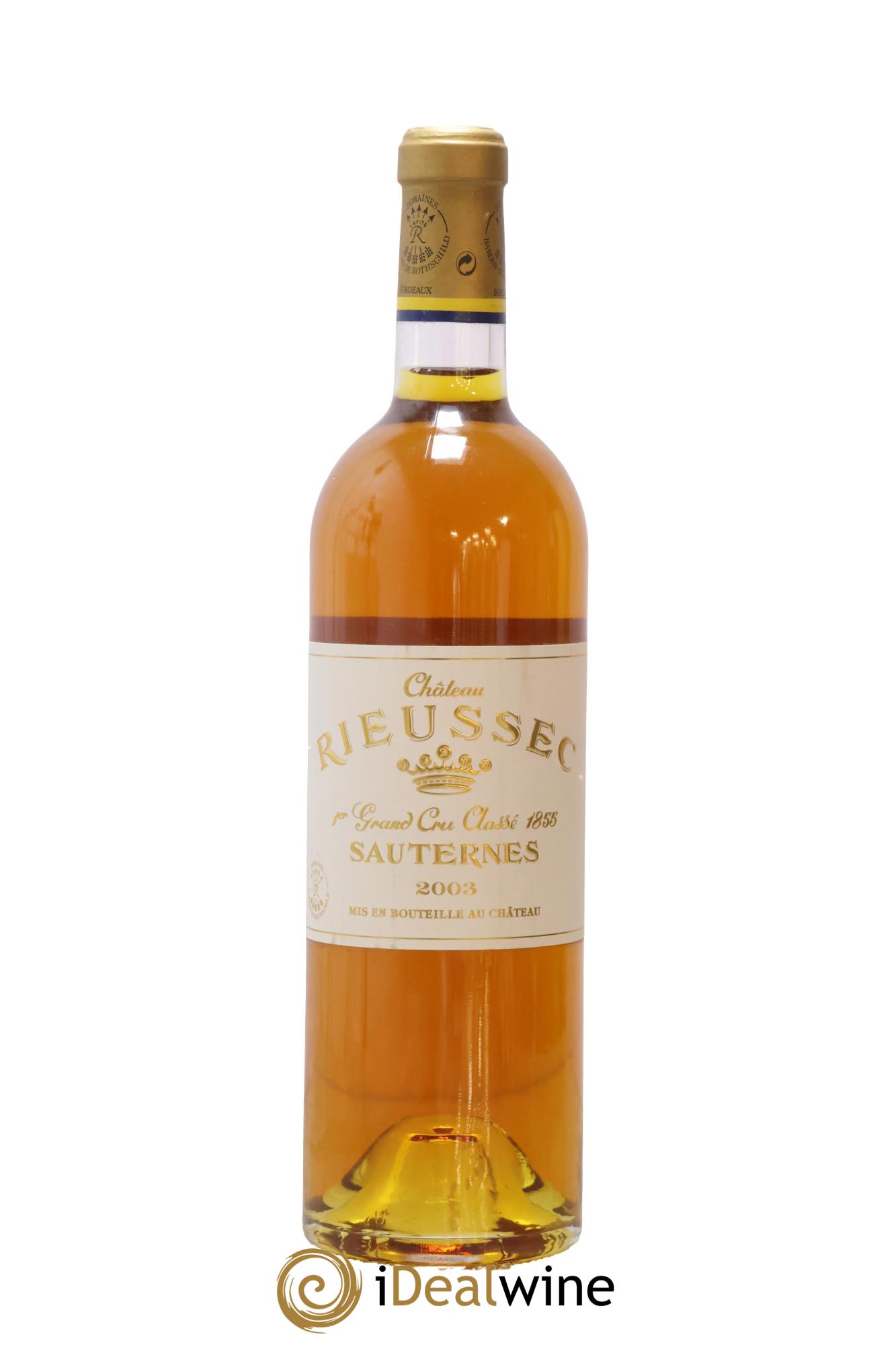 Château Rieussec 1er Grand Cru Classé 2003 - Posten von 1 Flasche - 0