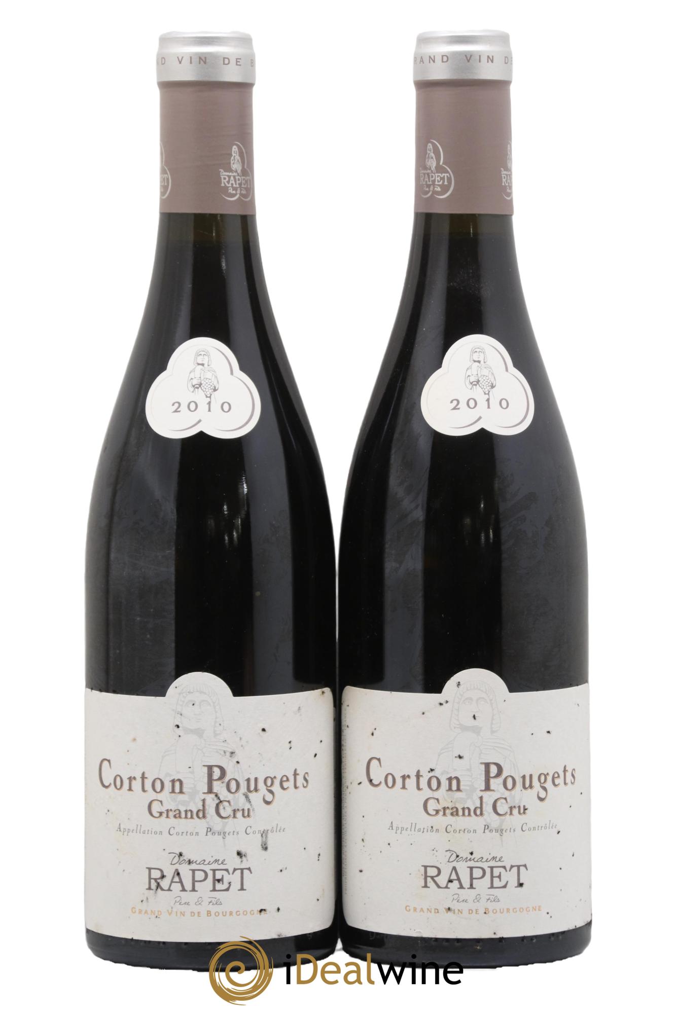 Corton Grand Cru Pougets Rapet Père & Fils 2010 - Lot de 2 bouteilles - 0