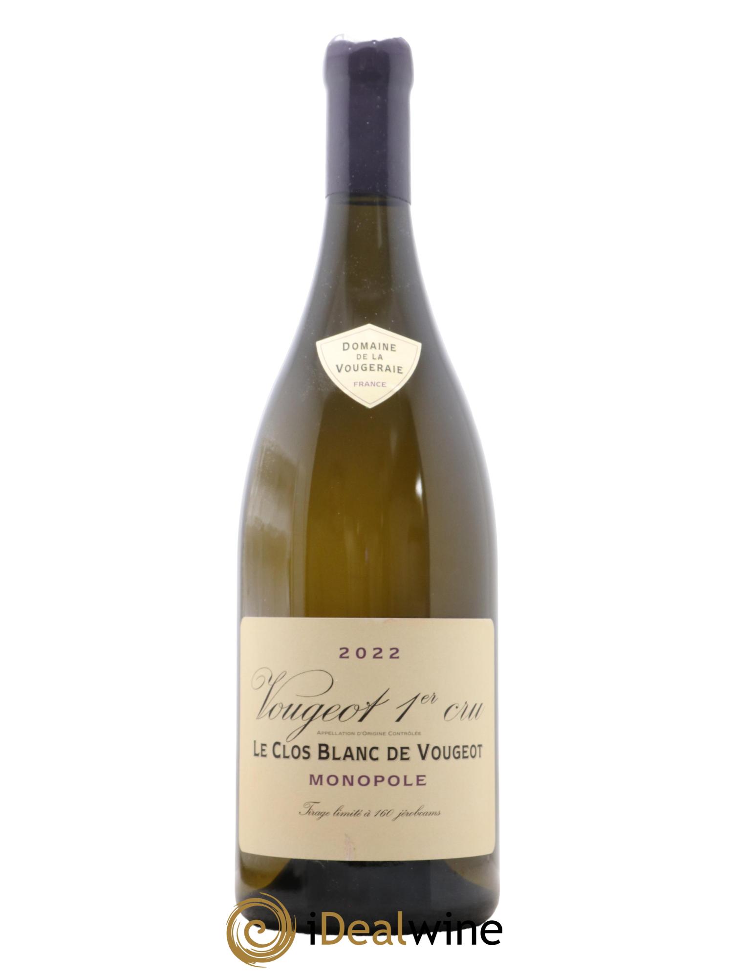 Vougeot 1er Cru Le Clos Blanc de Vougeot La Vougeraie 2022 - Lot de 1 double magnum - 0