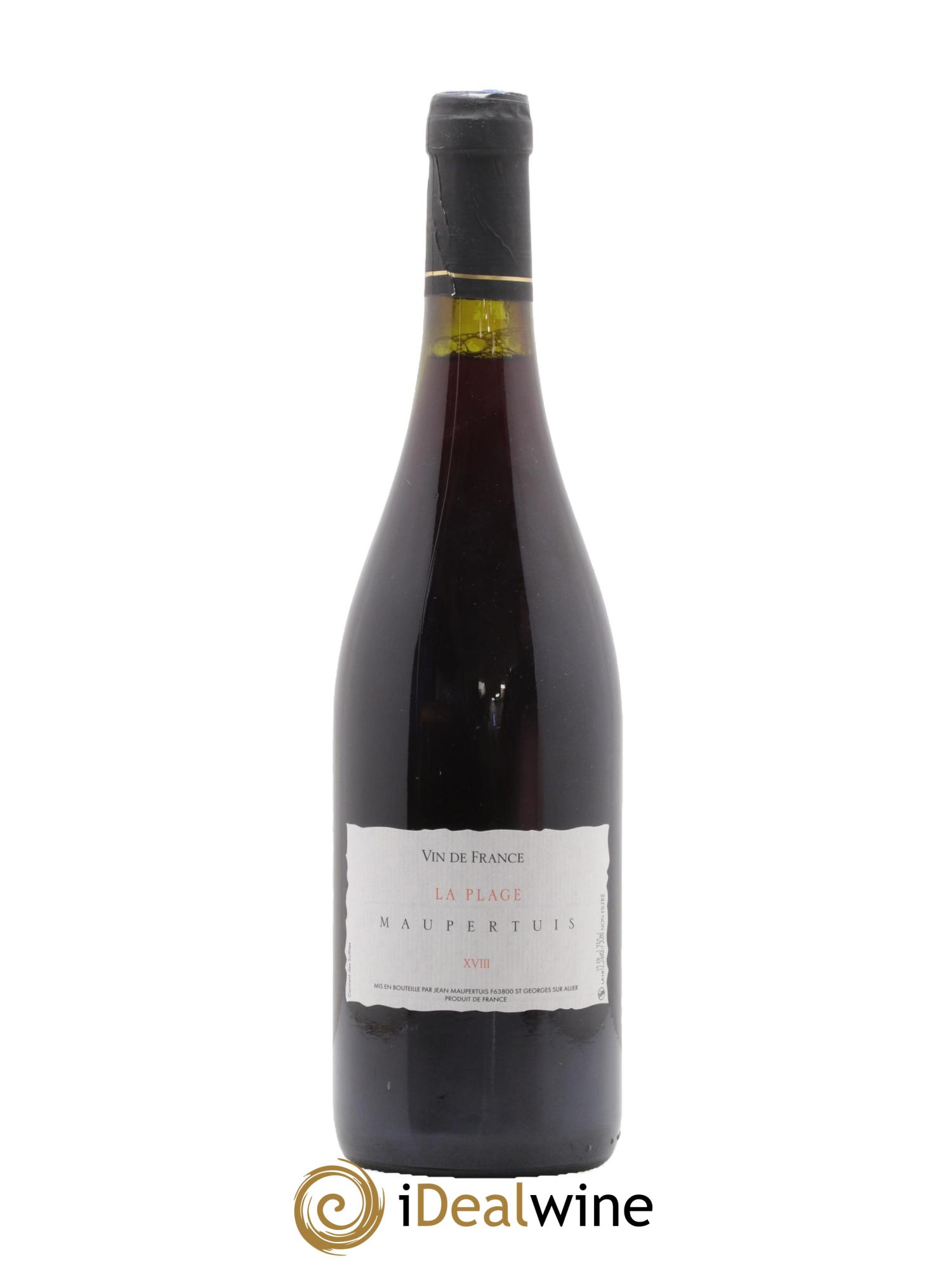 Vin de France La Plage Jean Maupertuis 2018 - Lot de 1 bouteille - 0