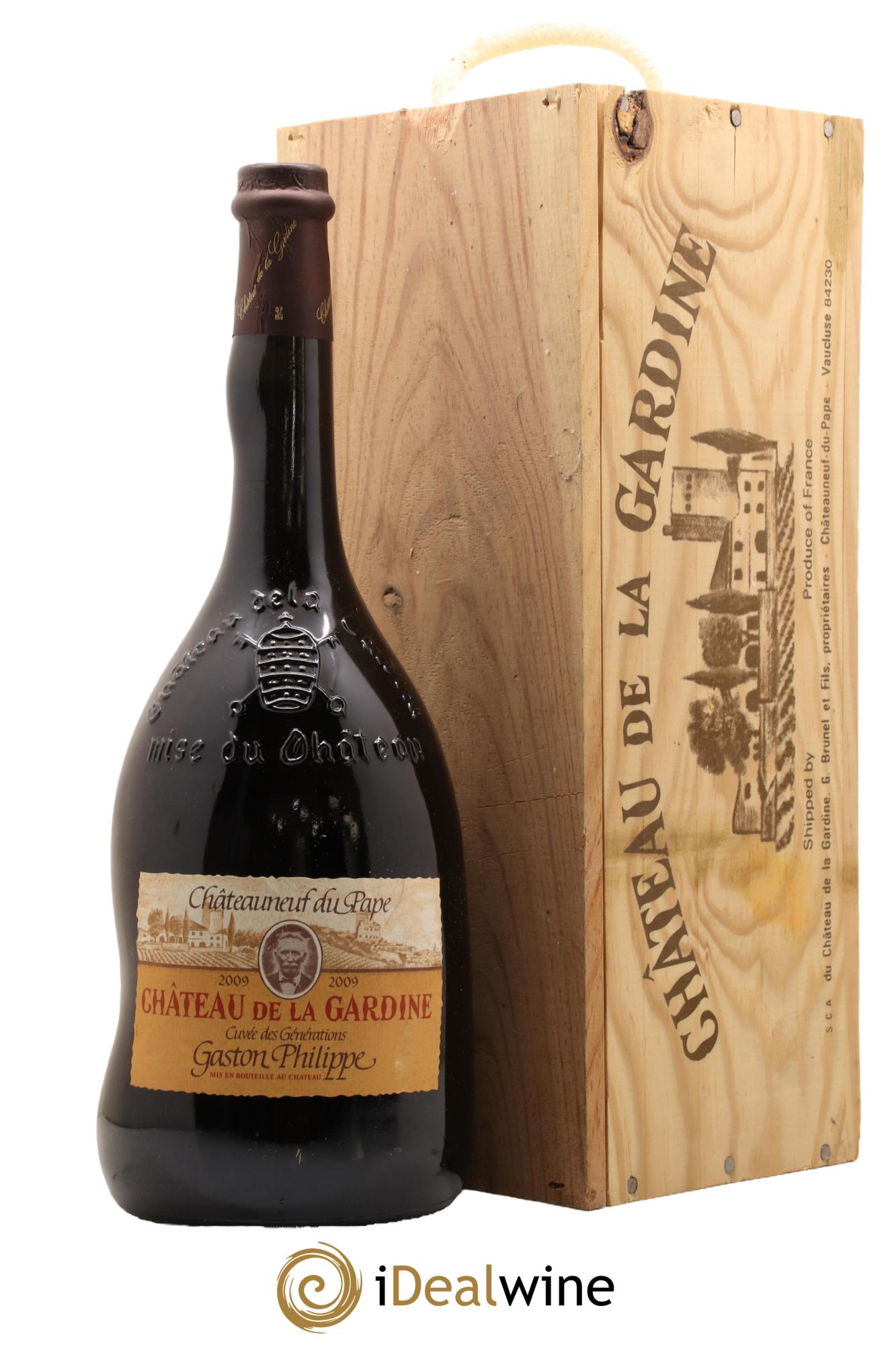Châteauneuf-du-Pape Cuvee des Generations Gaston Philippe Chateau La Gardine 2009 - Lot de 1 magnum - 0
