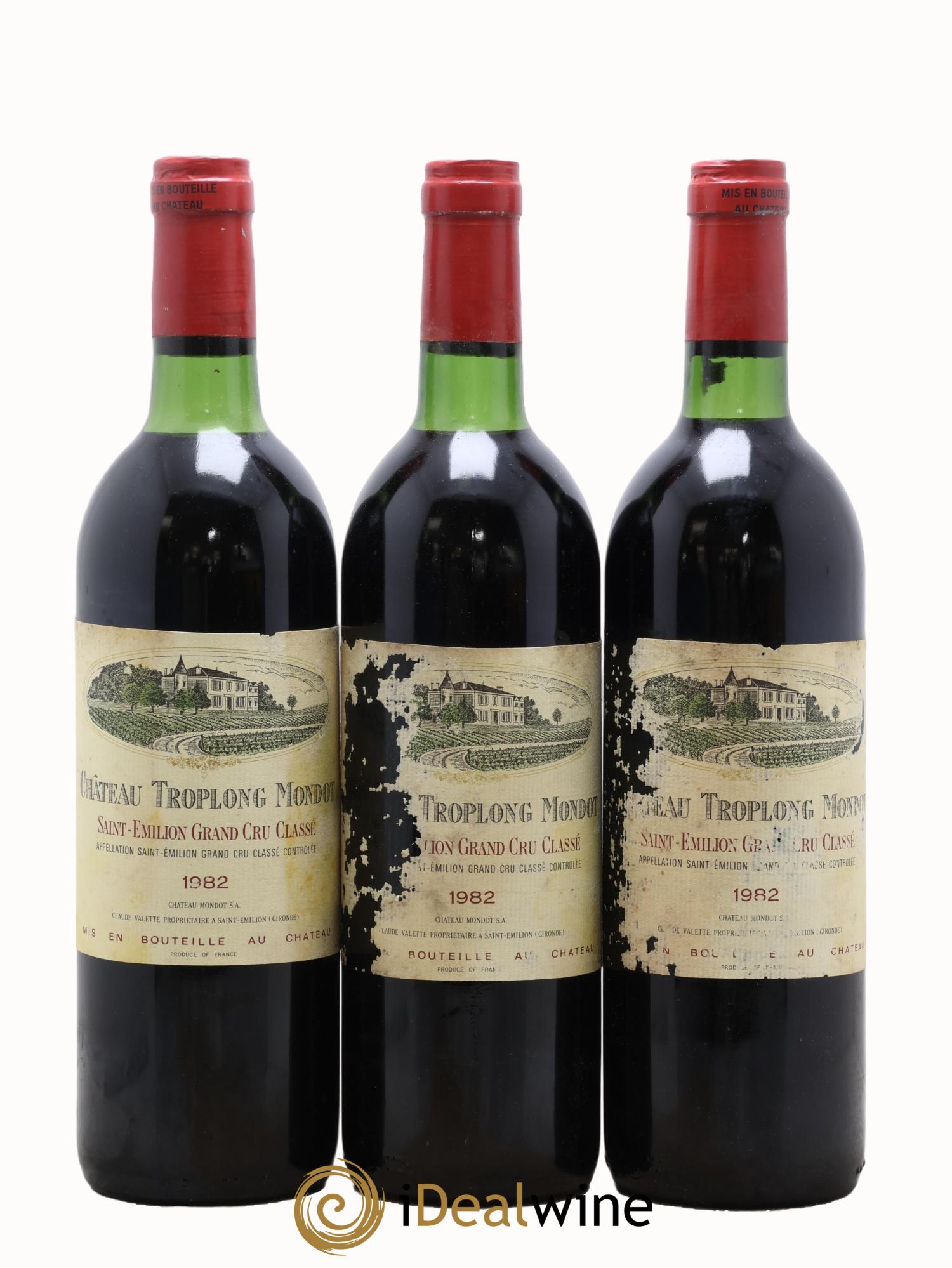 Château Troplong Mondot 1er Grand Cru Classé B 1982 - Lot of 12 bottles - 3