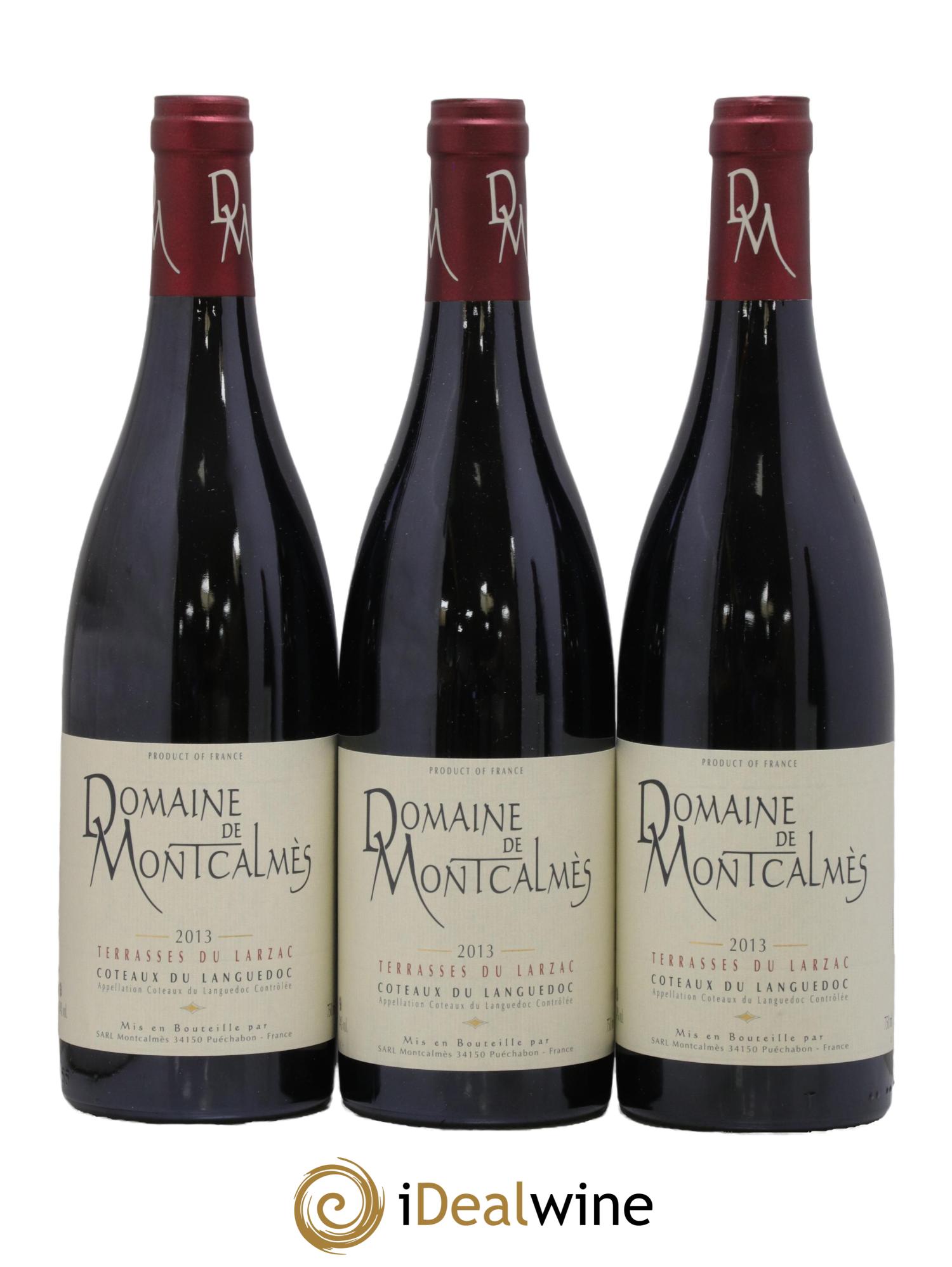 Terrasses du Larzac Domaine de Montcalmès Frédéric Pourtalié 2013 - Lot de 3 bouteilles - 0