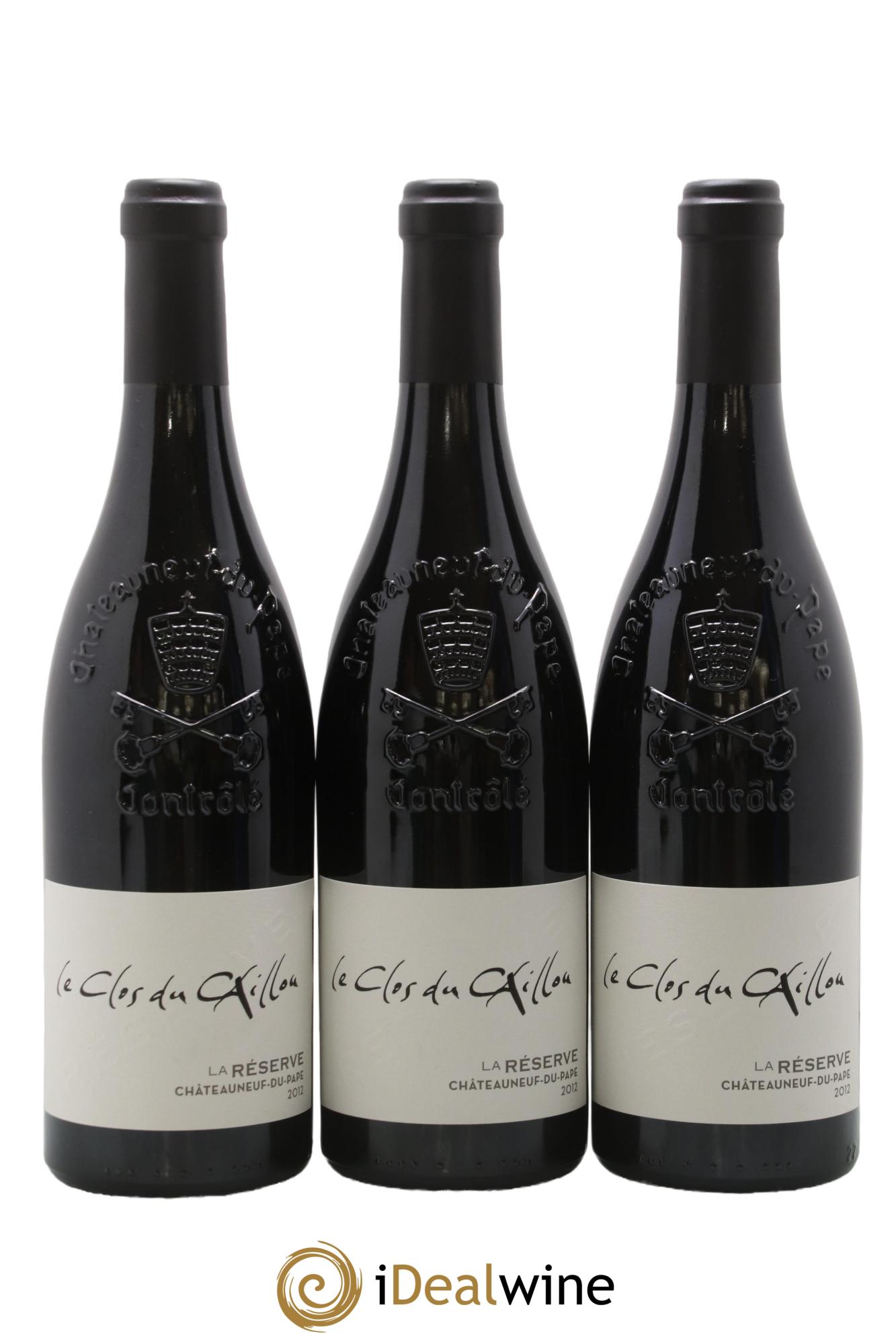 Châteauneuf-du-Pape Domaine Le Clos du Caillou Réserve Sylvie Vacheron  2012 - Lot de 3 bouteilles - 0