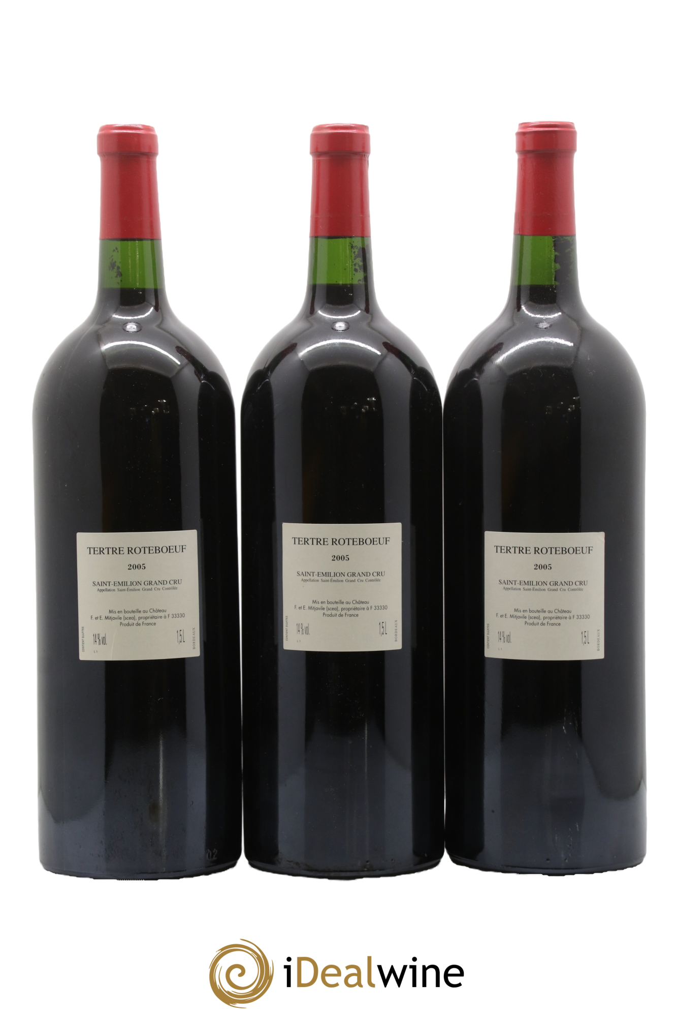 Château Tertre Roteboeuf 2005 - Lot of 6 magnums - 4
