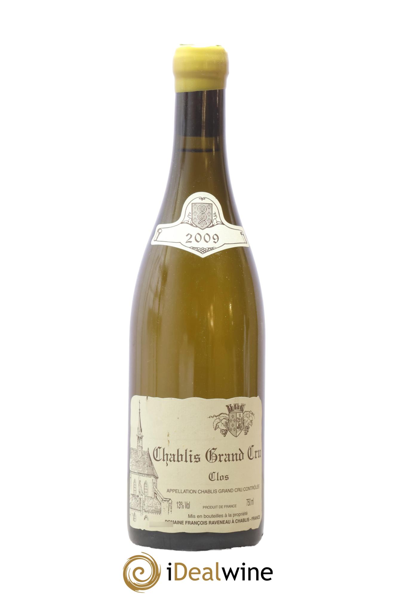 Chablis Grand Cru Clos Raveneau (Domaine) 2009 - Lot de 1 bouteille - 0