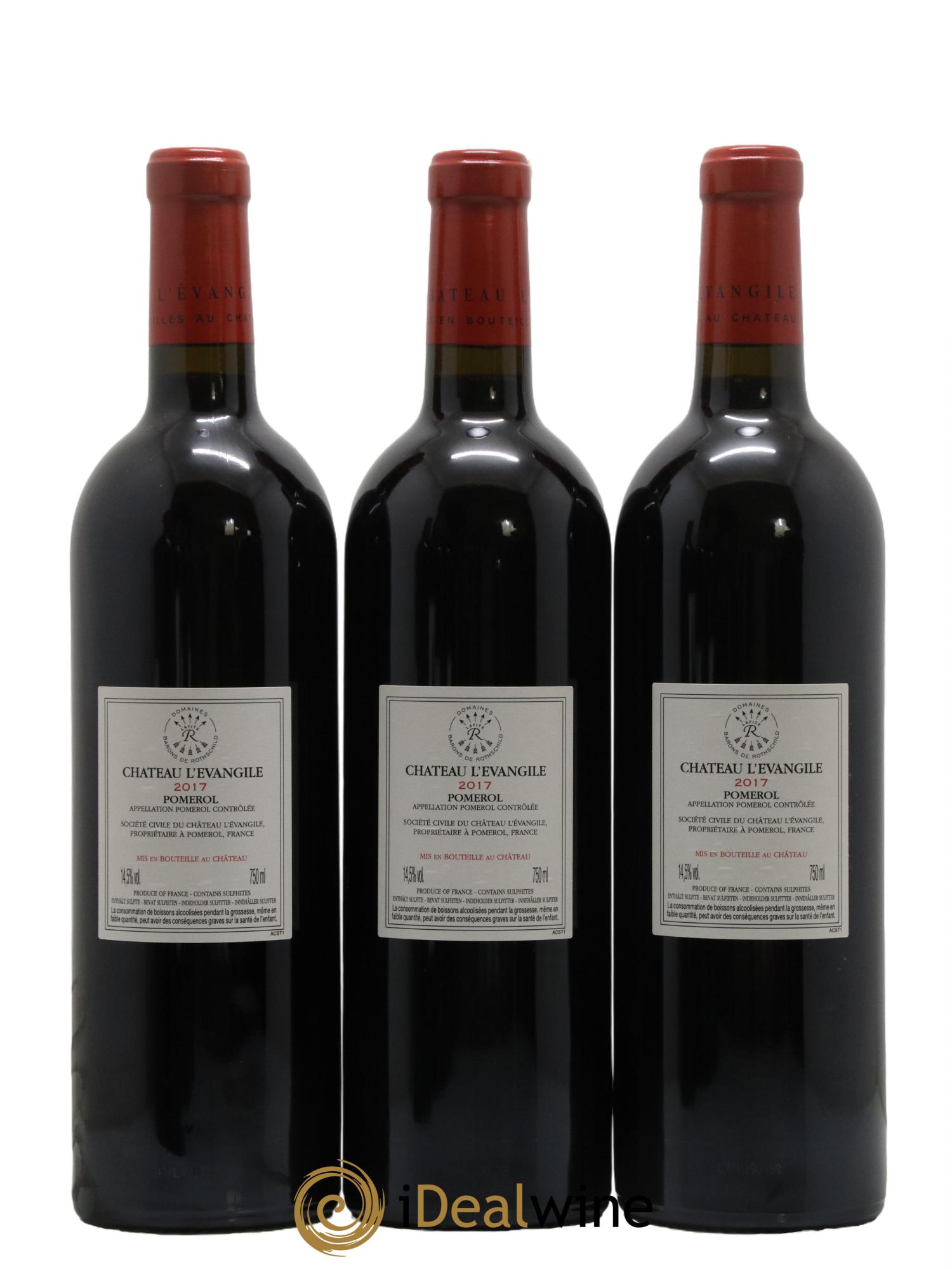 Château l' Évangile 2017 - Lot de 6 bouteilles - 2