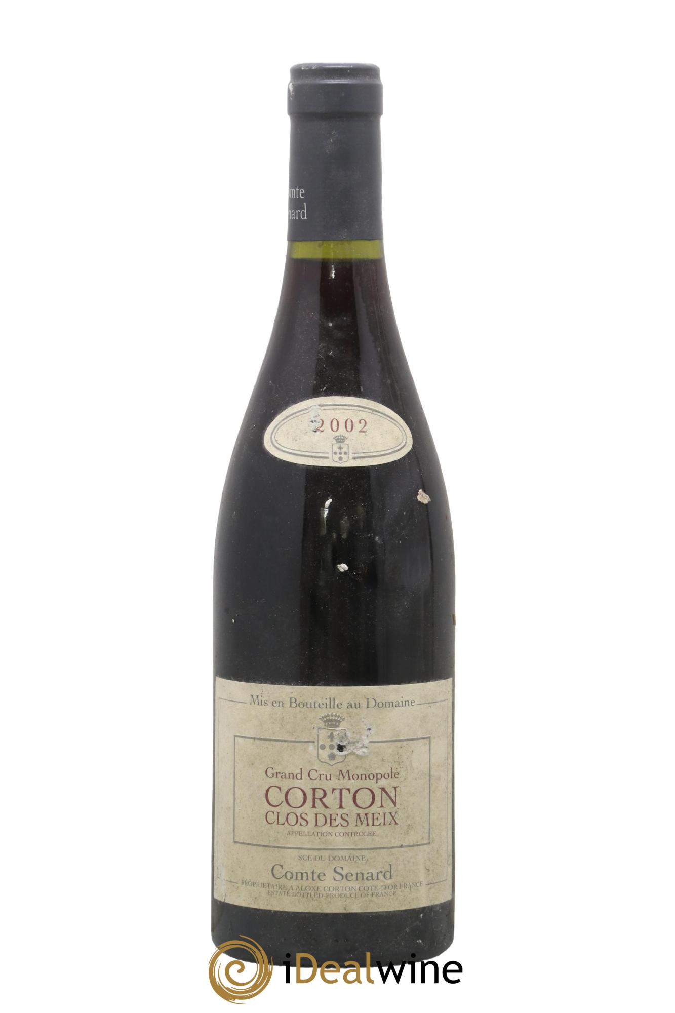Corton Grand Cru Clos des Meix Monopole Comte Senard 2002 - Lot de 1 bouteille - 0