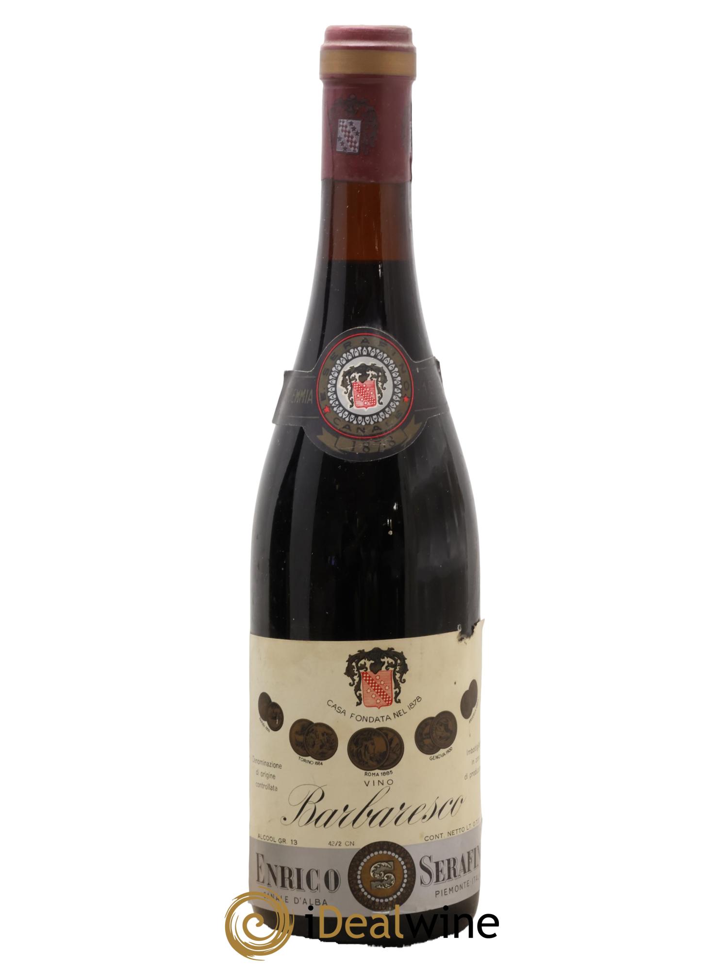 Barbaresco DOCG Enrico Serafino 1969 - Lot de 1 bouteille - 0