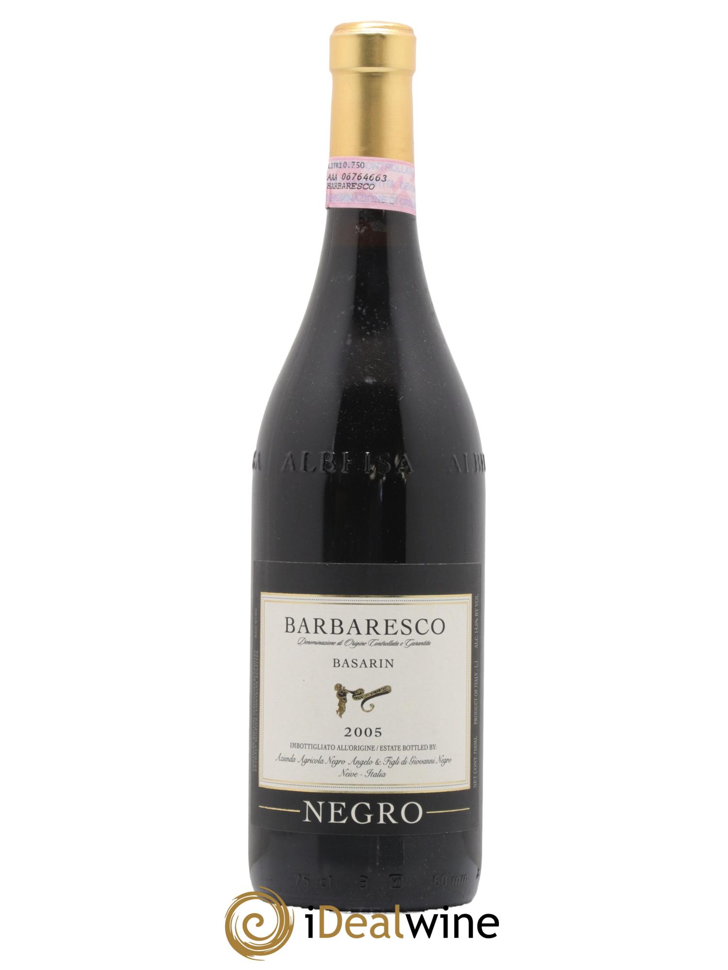 Barbaresco DOCG Basarin Negro 2005 - Lotto di 1 bottiglia - 0