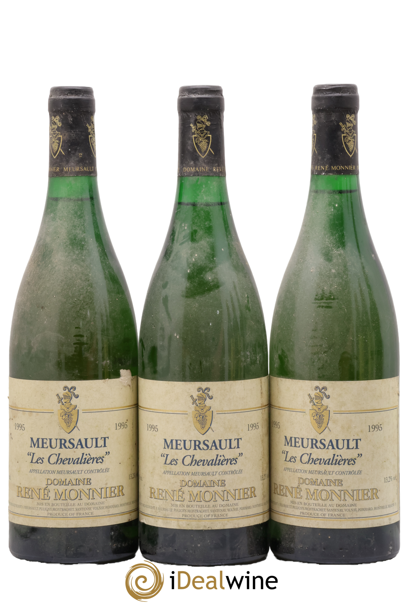 Meursault Les Chevalières René Monnier (Domaine) 1995 - Lot de 3 bouteilles - 0