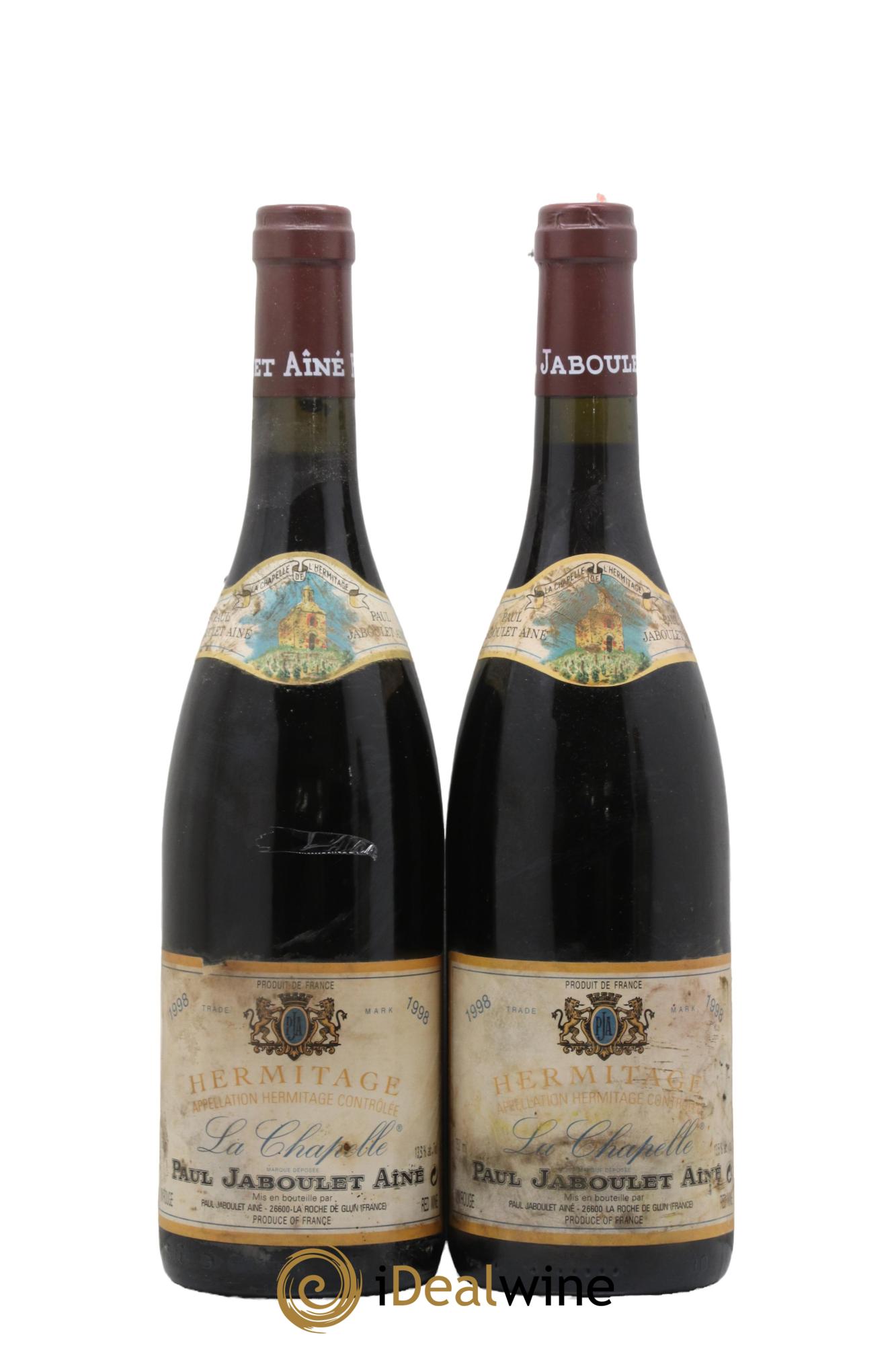 Hermitage La Chapelle Paul Jaboulet Ainé 1998 - Lotto di 3 bottiglie - 0