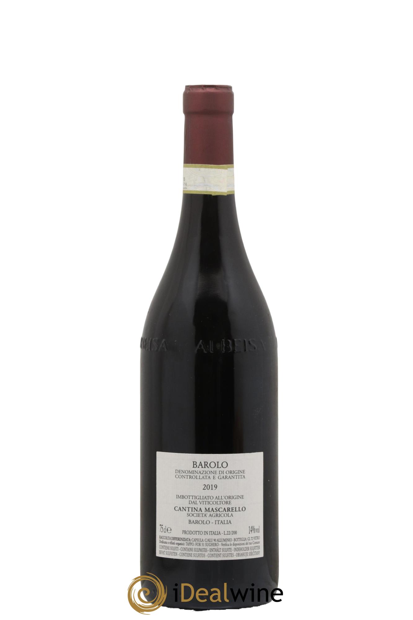 Barolo DOCG Bartolo Mascarello 2019 - Lot de 1 bouteille - 1