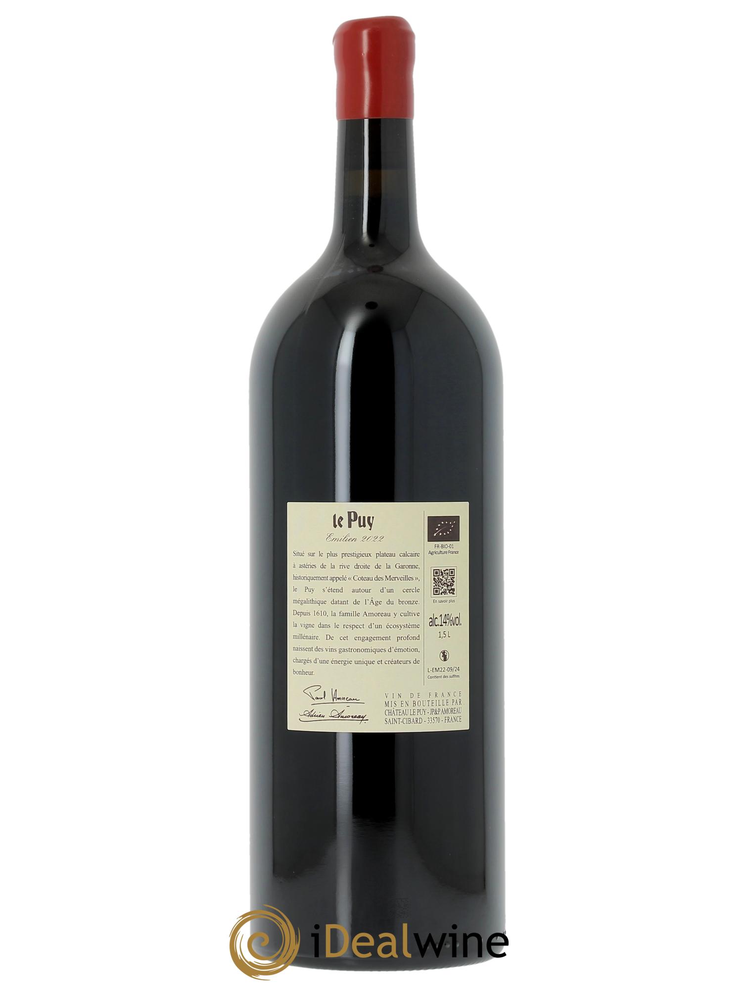 Le Puy - Cuvée Emilien  2022 - Posten von 1 Magnum - 1