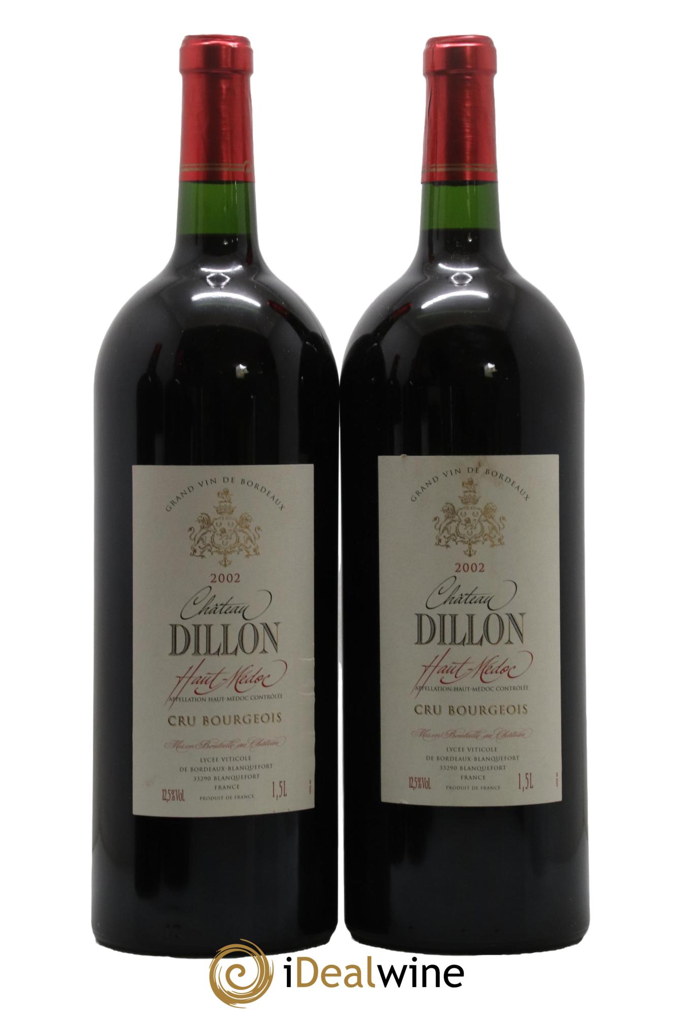 Château Dillon Cru Bourgeois 2002 - Posten von 2 Magnum - 0