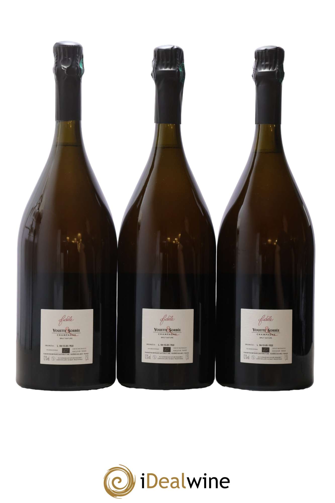 Fidèle Blanc de Noirs Vouette et Sorbée 2022 - Posten von 3 Magnum - 1