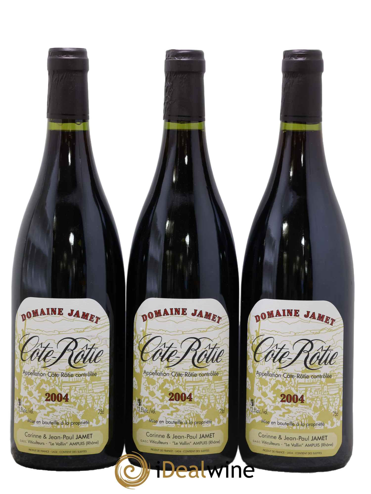 Côte-Rôtie Jamet (Domaine) 2004 - Lot de 3 bouteilles - 0