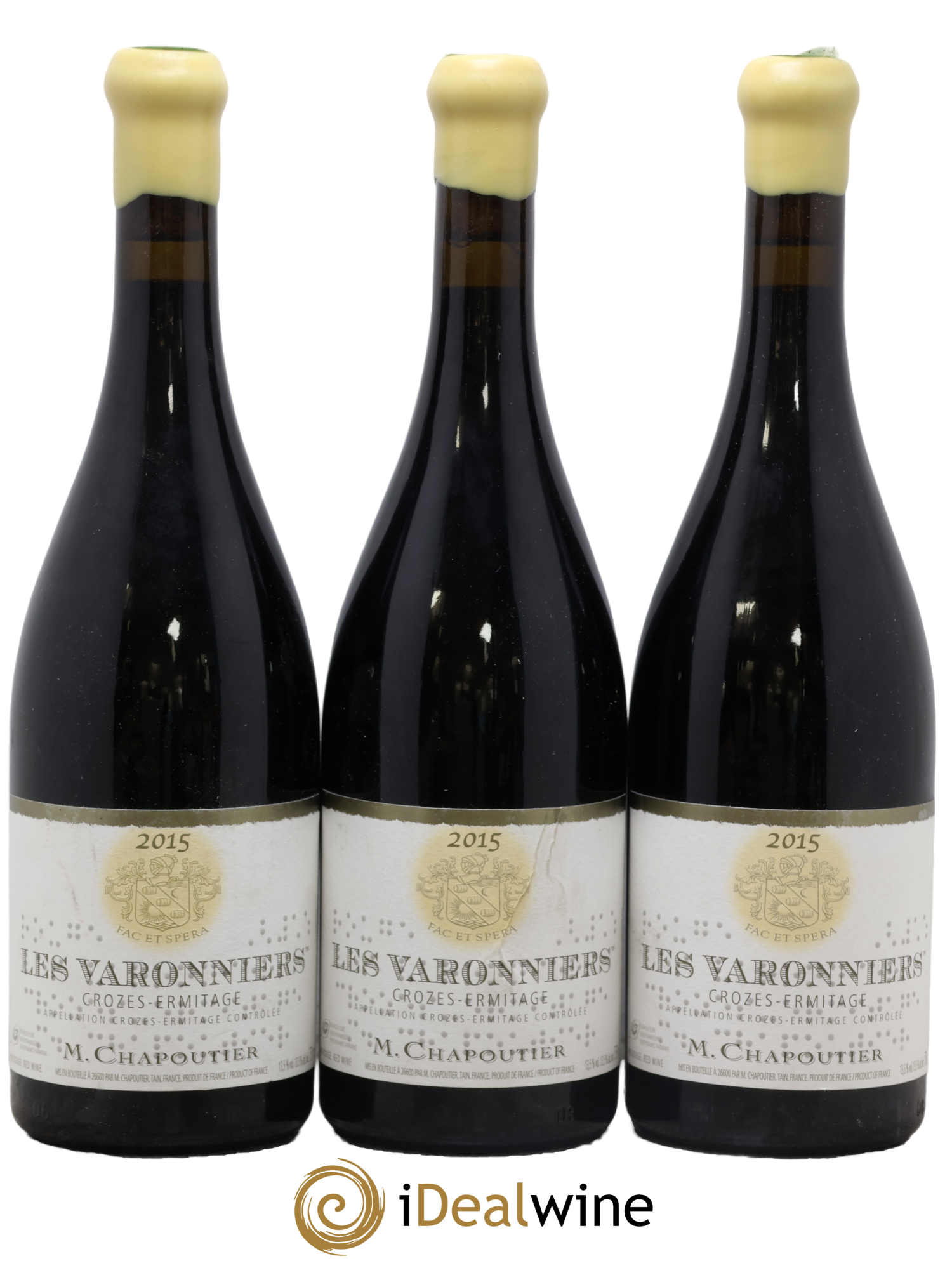 Crozes-Hermitage Les Varonniers Chapoutier 2015 - Posten von 3 Flaschen - 0