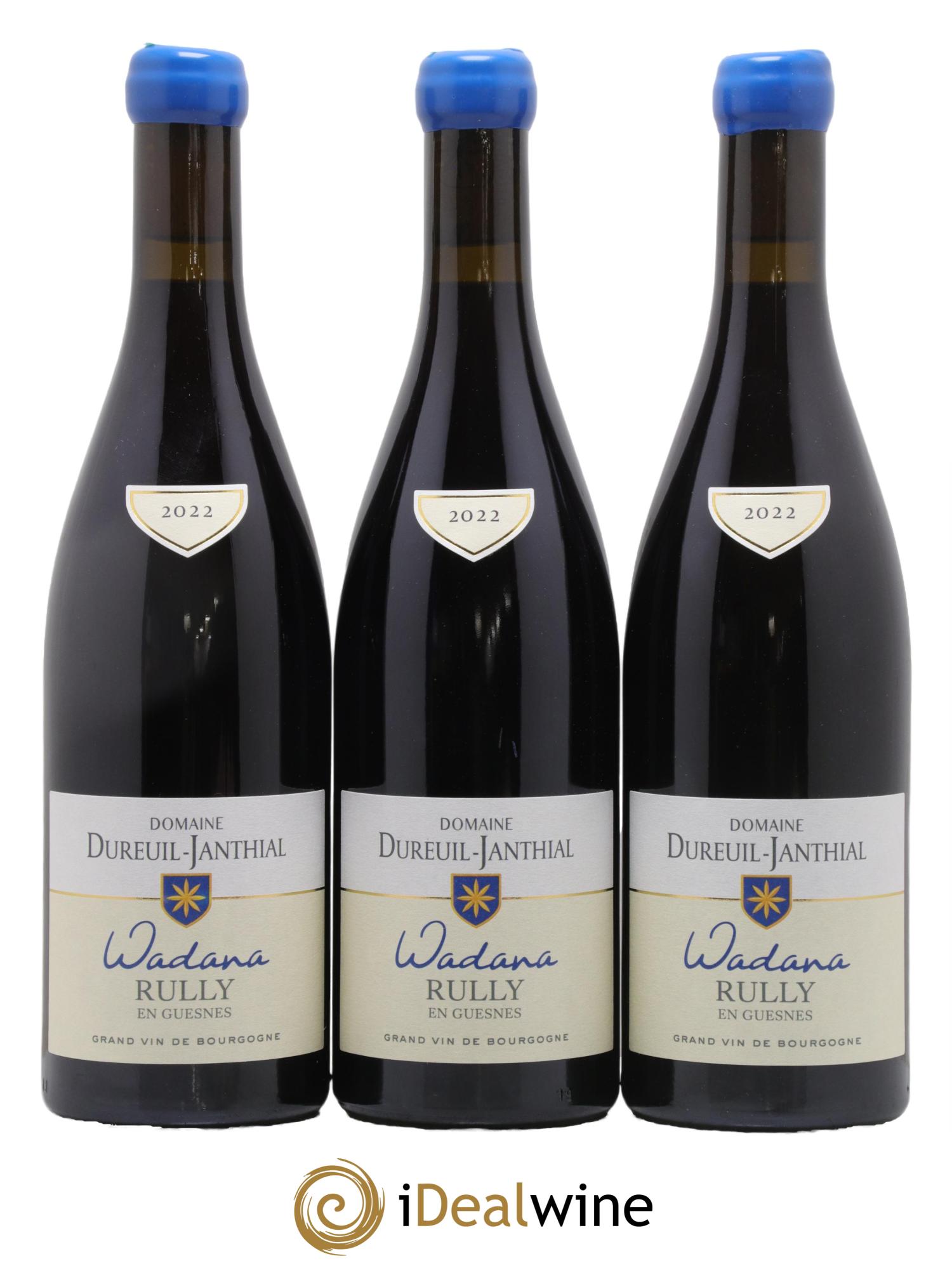 Rully En Guesnes Wadana Vincent Dureuil-Janthial 2022 - Lot de 3 bouteilles - 0