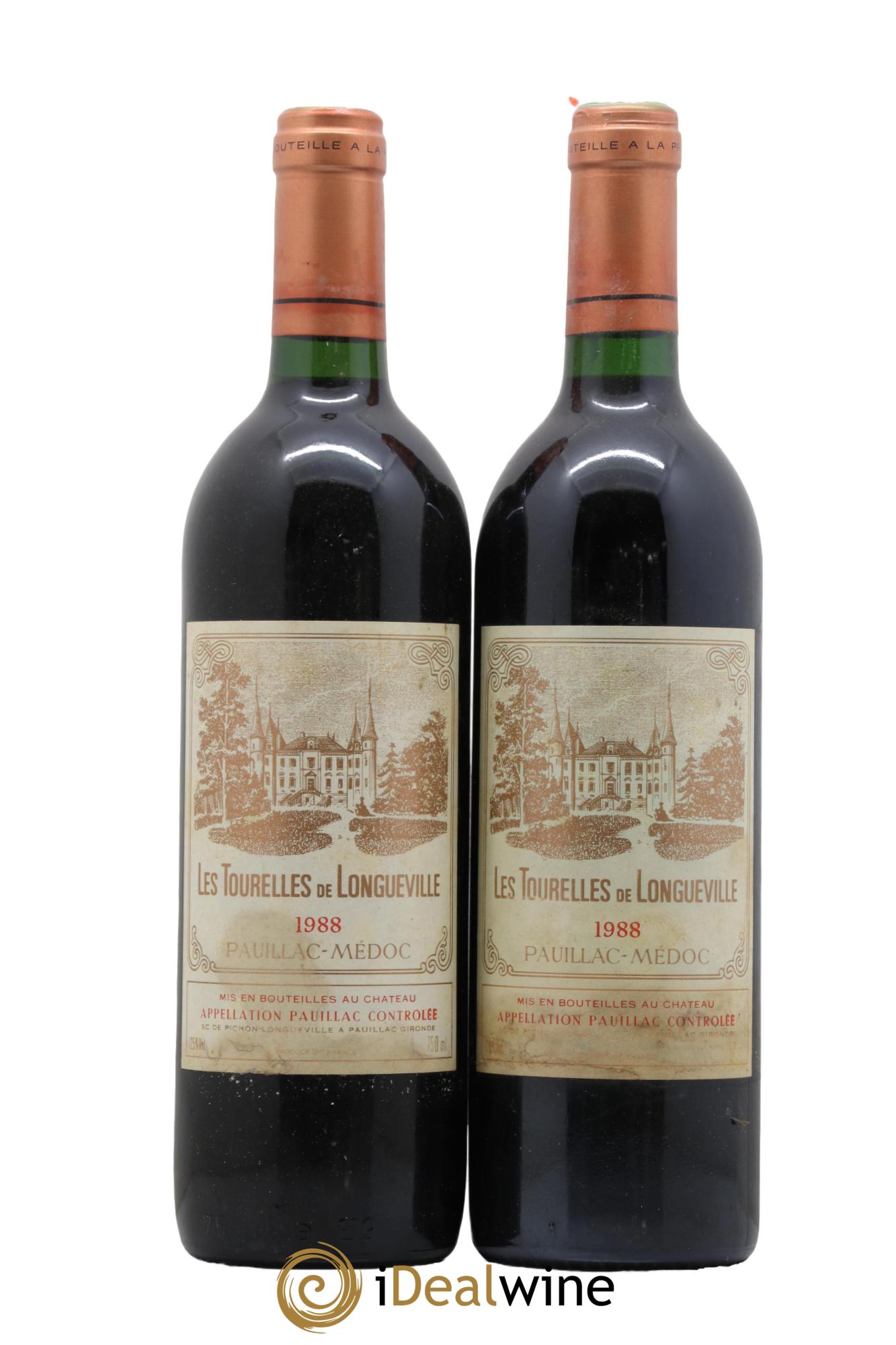 Les Tourelles de Longueville Second Vin 1988 - Lot de 2 bouteilles - 0