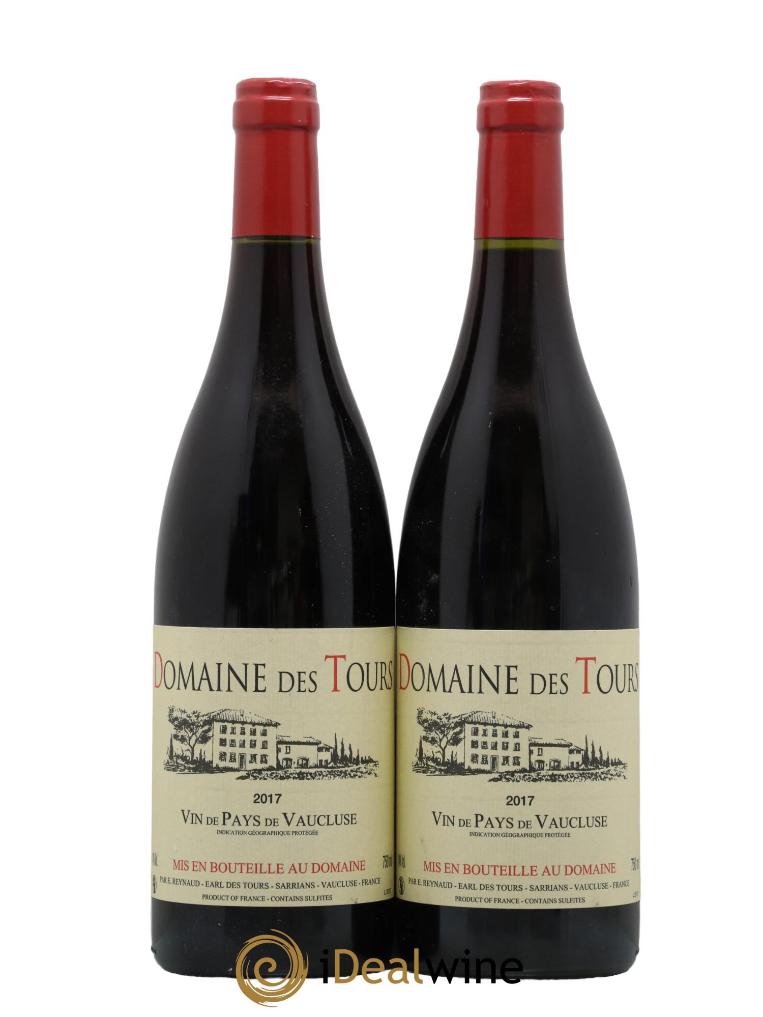 Vaucluse (Vin de Pays de Vaucluse) Domaine des Tours Emmanuel Reynaud 2017 - Lot de 2 bouteilles - 0