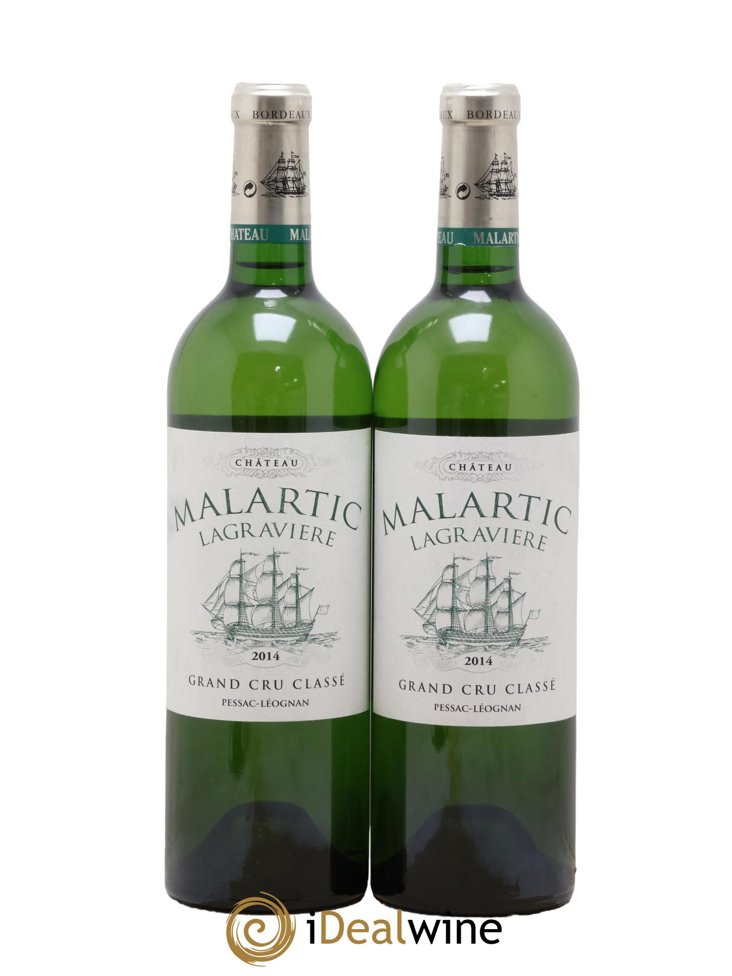Château Malartic-Lagravière Cru Classé de Graves 2014 - Lot of 2 bottles - 0