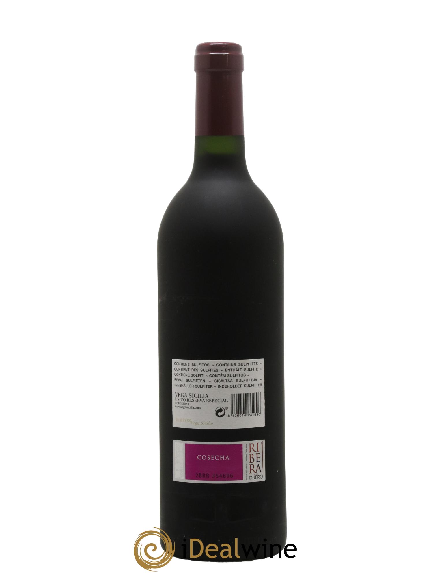 Ribera Del Duero Vega Sicilia Unico Reserva Especial Famille Alvarez - Lot de 1 bouteille - 1