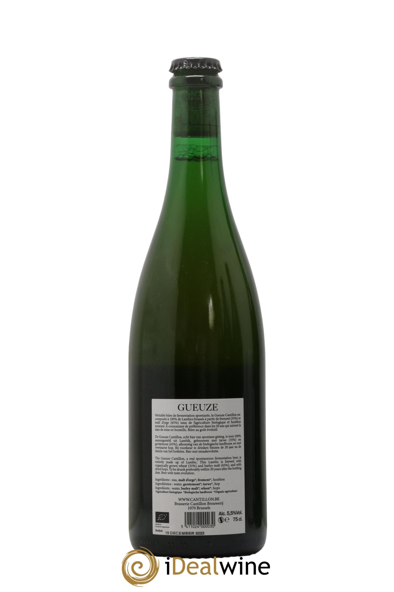 Bière Gueuze Lambic Bio new label (bottled 2022) - Lot de 1 bouteille - 1