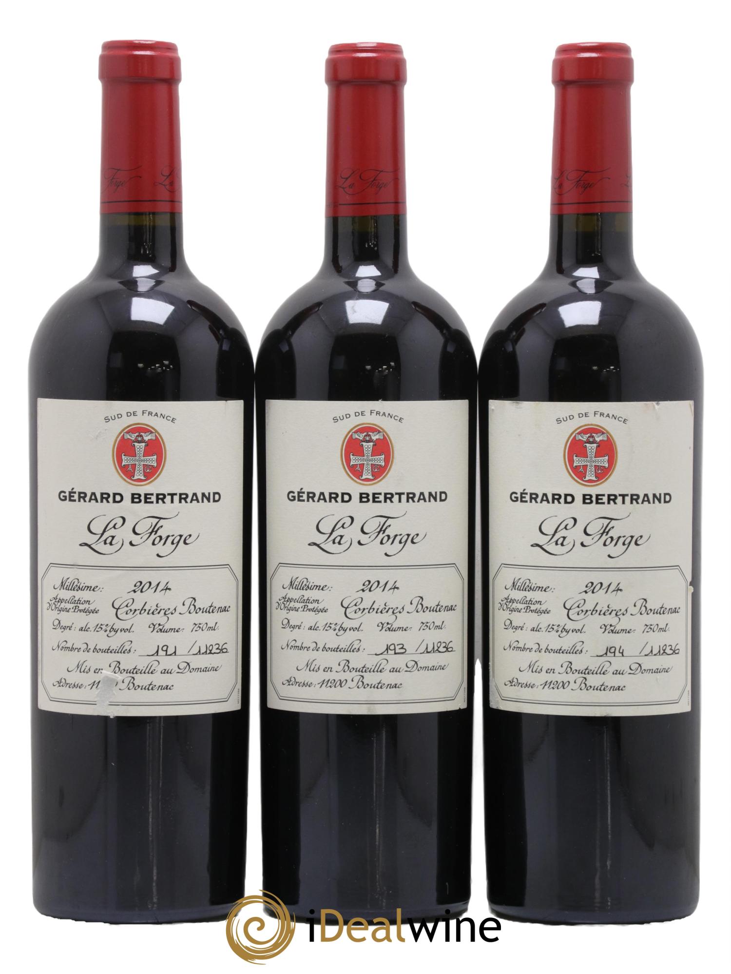 Corbières La Forge Gérard Bertrand 2014 - Lot de 3 bouteilles - 0