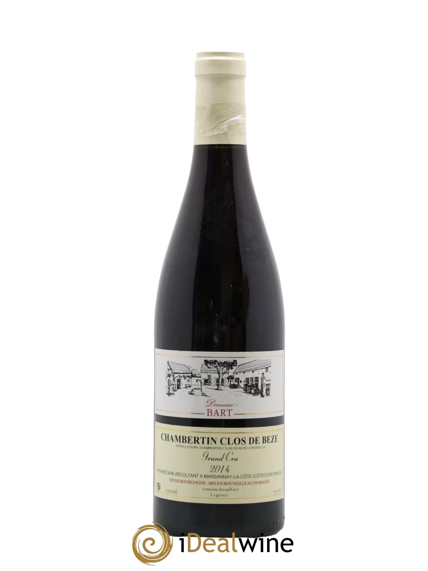 Chambertin Clos de Bèze Grand Cru Bart (Domaine) 2014 - Lot de 1 bouteille - 0