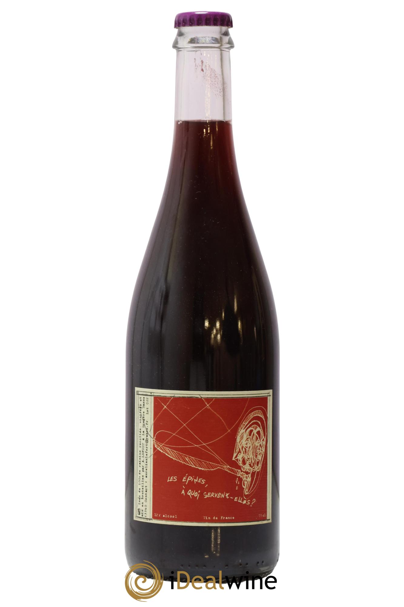 Vin de France Les Epines A quoi Servent-Elles Aurélien Lefort 2022 - Lot de 1 bouteille - 0