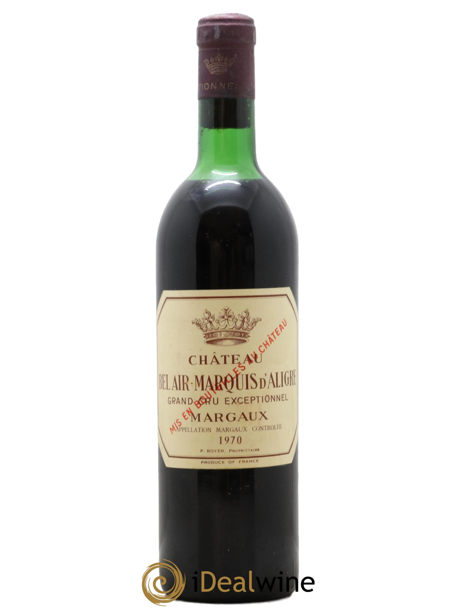 Château Bel Air Marquis d'Aligre 1970 - Lot de 1 bouteille - 0