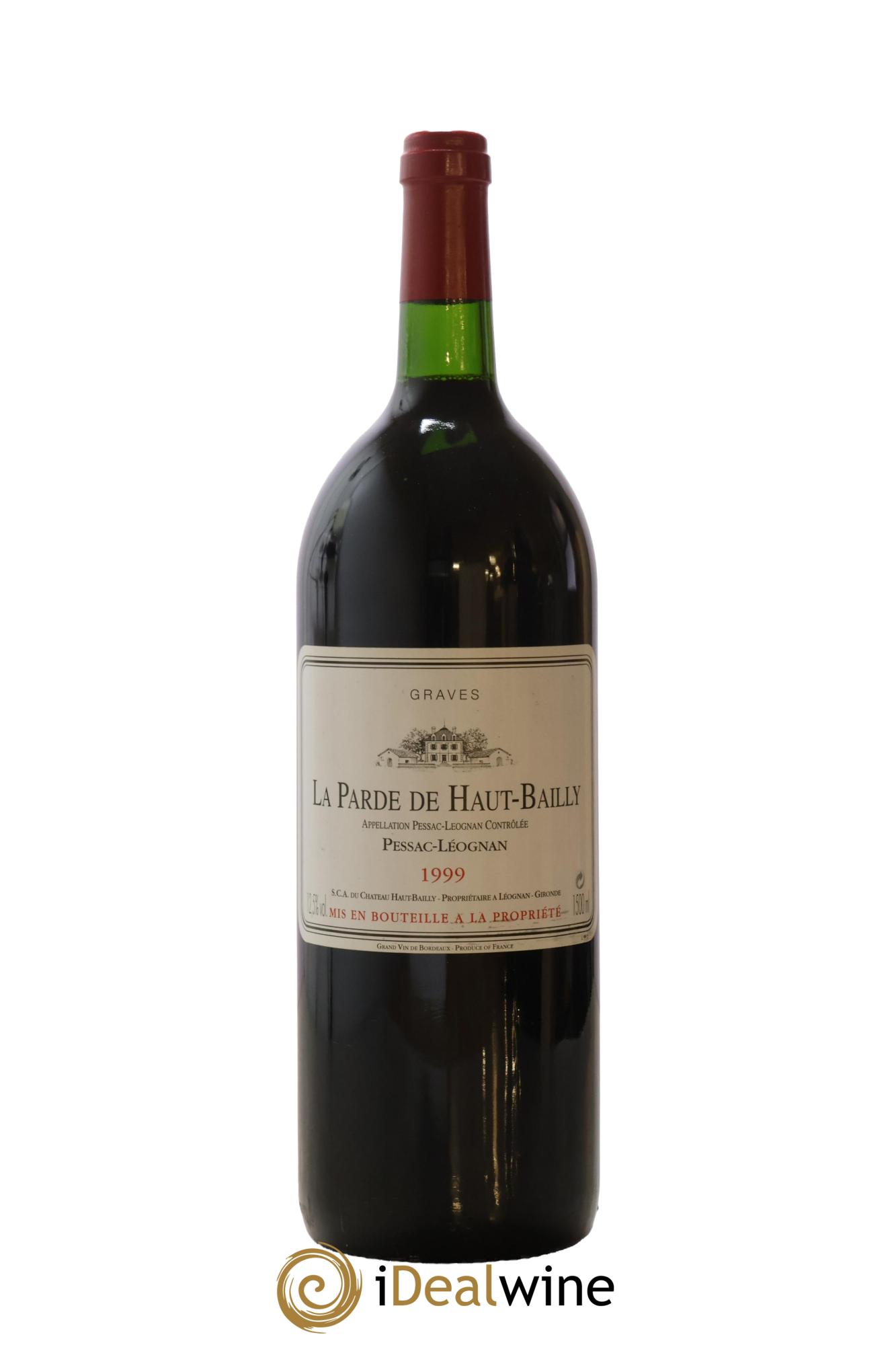 Haut Bailly II (Anciennement La Parde de Haut-Bailly) Second Vin 1999 - Lot de 1 magnum - 0