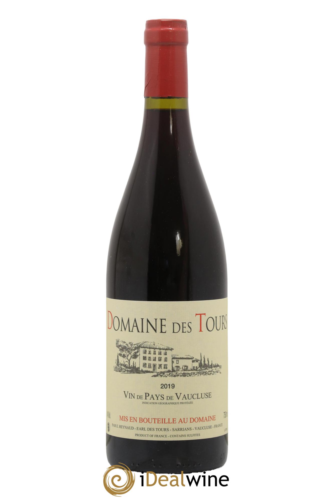 IGP Pays du Vaucluse (Vin de Pays du Vaucluse) Domaine des Tours Merlot Emmanuel Reynaud 2019 - Lotto di 1 bottiglia - 0