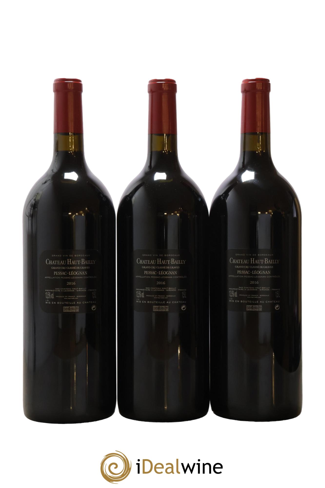 Château Haut-Bailly Cru Classé de Graves 2016 - Lot de 3 magnums - 2