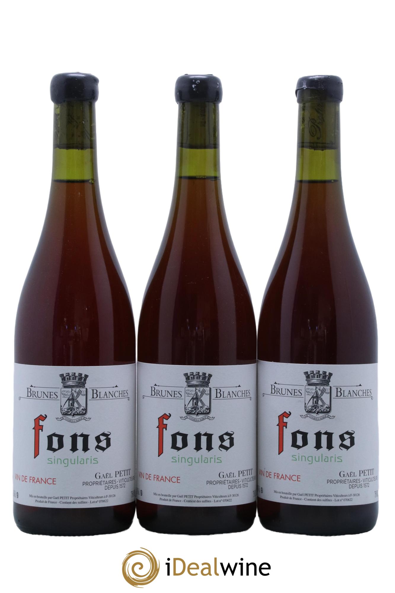 Vin de France Fons Singularis Gael Petit 2021 - Lot de 3 bouteilles - 0