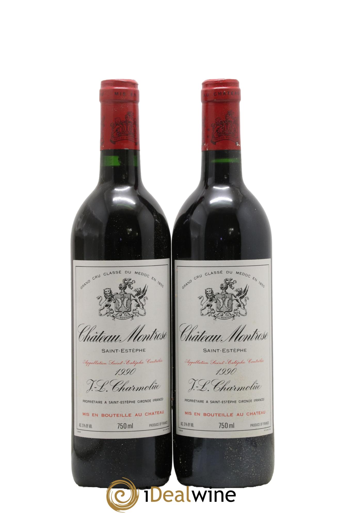 Château Montrose 2ème Grand Cru Classé 1990 - Lot de 2 bouteilles - 0