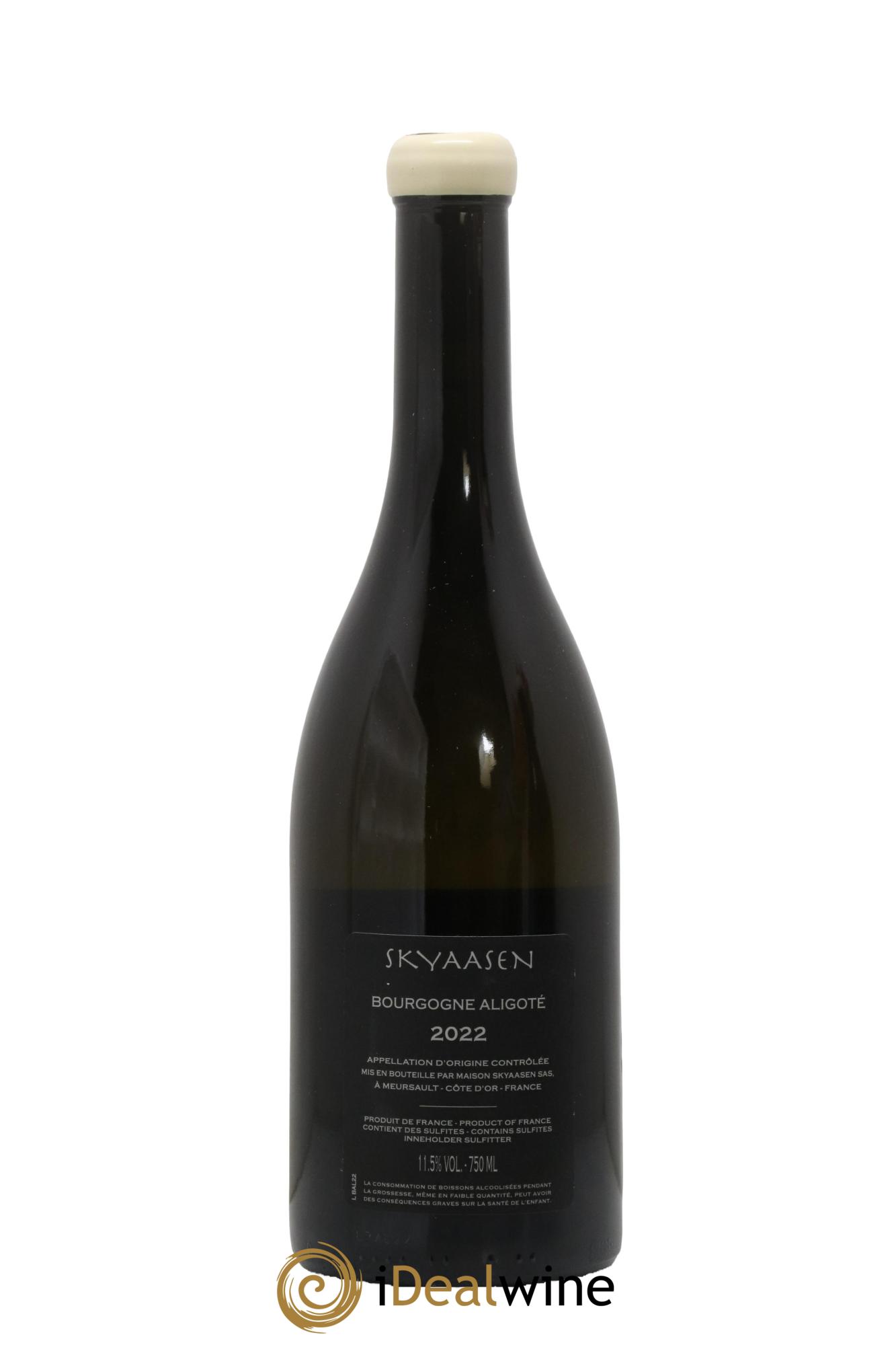 Bourgogne Aligoté Maison Skyaasen 2022 - Lot de 1 bouteille - 1