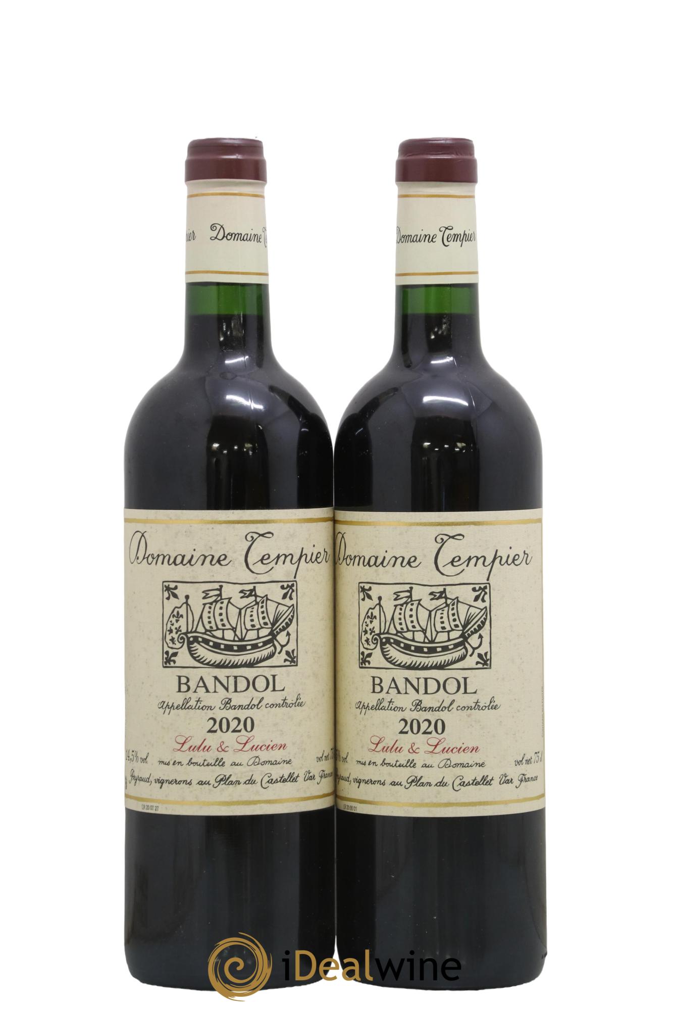 Bandol Domaine Tempier Lulu et Lucien Famille Peyraud 2020 - Lot of 2 bottles - 0
