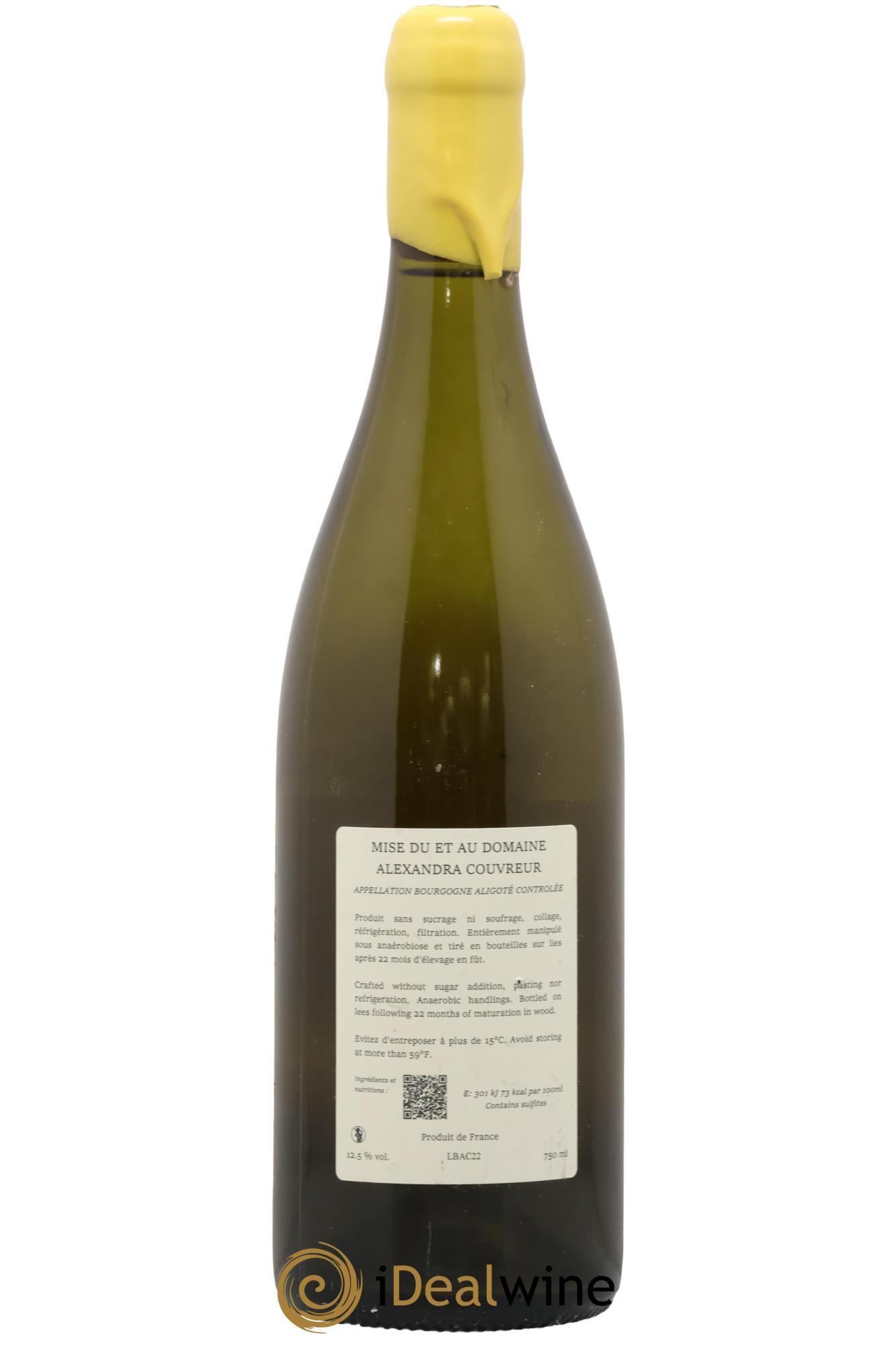 Bourgogne Aligoté Le Cretot à Droite Alexandra Couvreur 2022 - Lot de 1 bouteille - 1