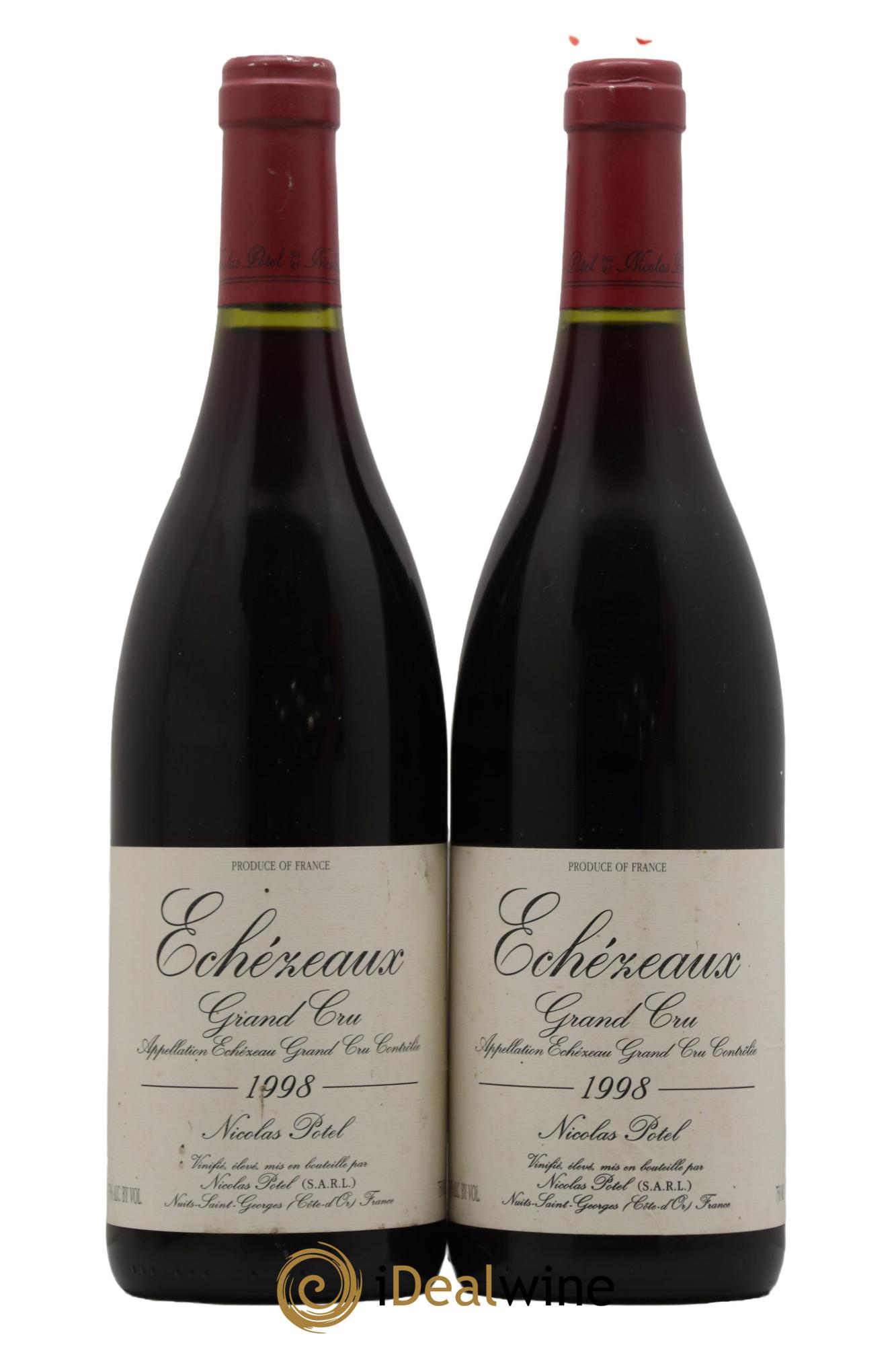 Echezeaux Grand Cru Nicolas Potel 1998 - Lot de 2 bouteilles - 0