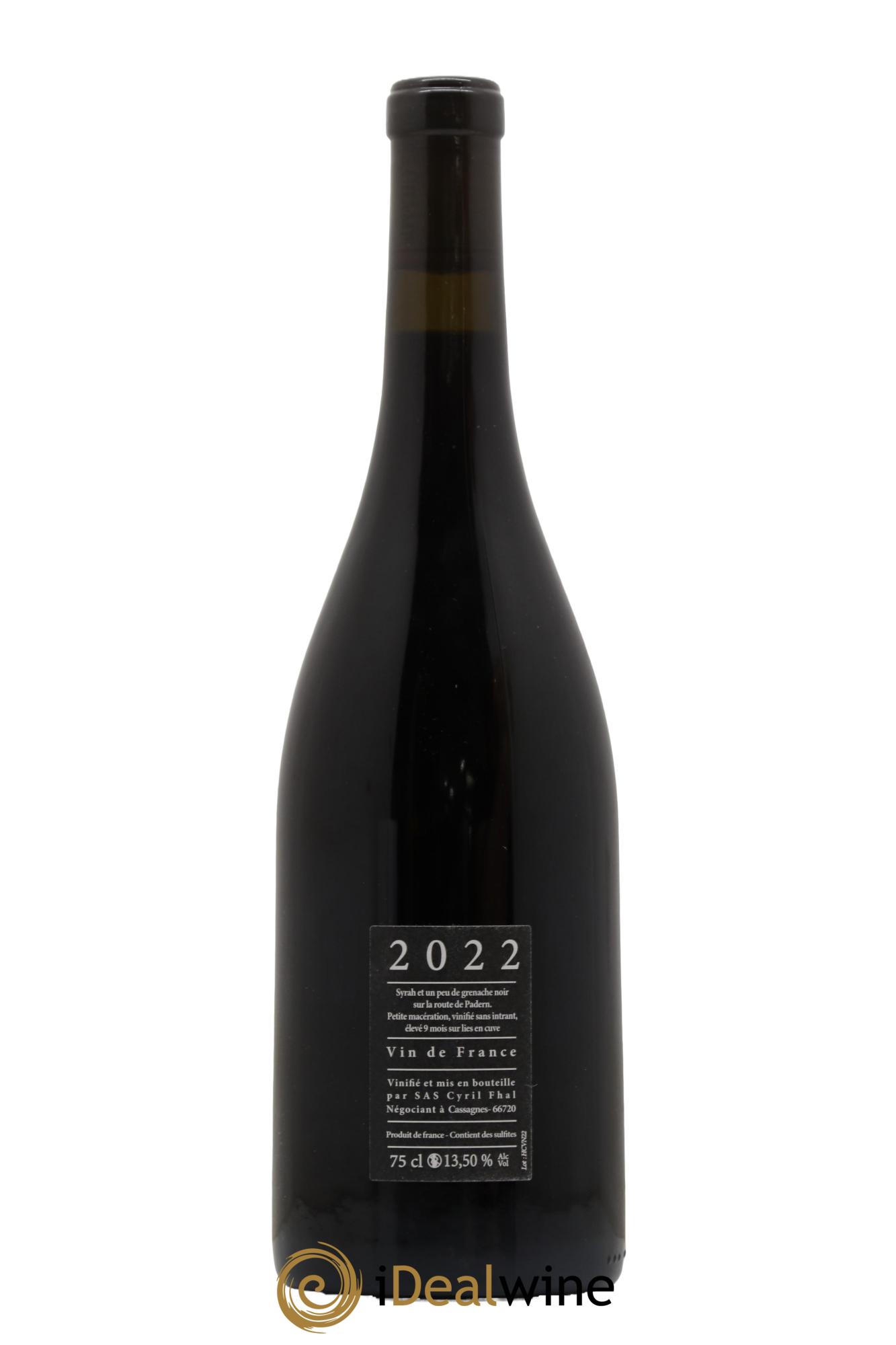 IGP Côtes Catalanes Clos du Rouge Gorge Une vie la nuit Cyril Fhal 2021 - Lot de 1 bouteille - 1