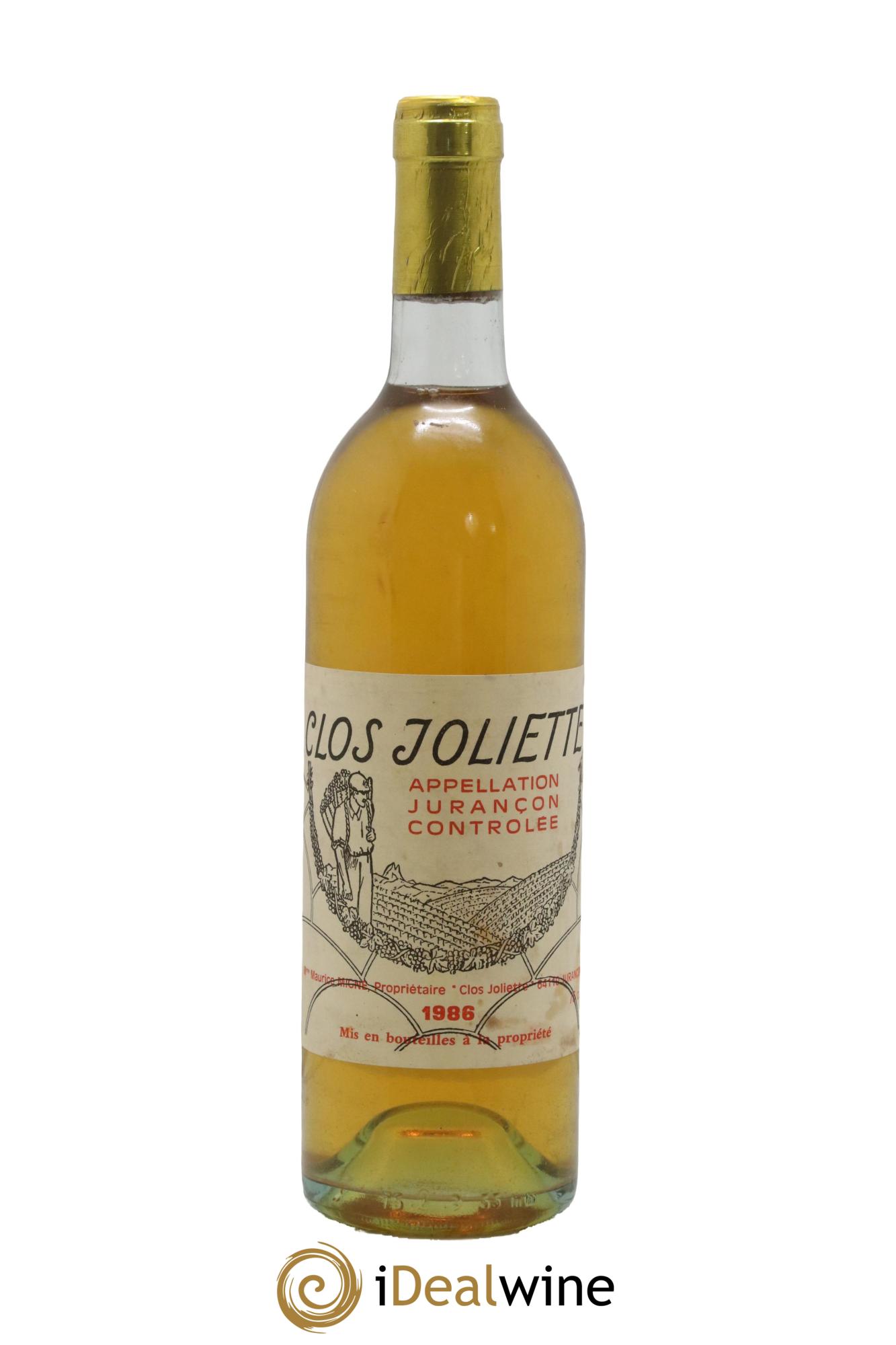 Jurançon Clos Joliette 1986 - Lot of 1 bottle - 0