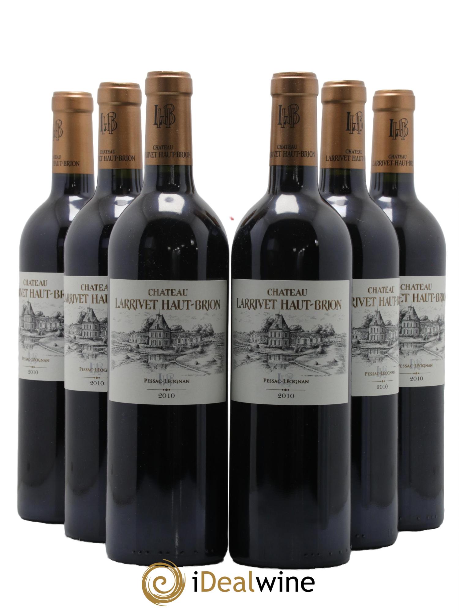 Château Larrivet Haut-Brion 2010 - Lot de 6 bouteilles - 0
