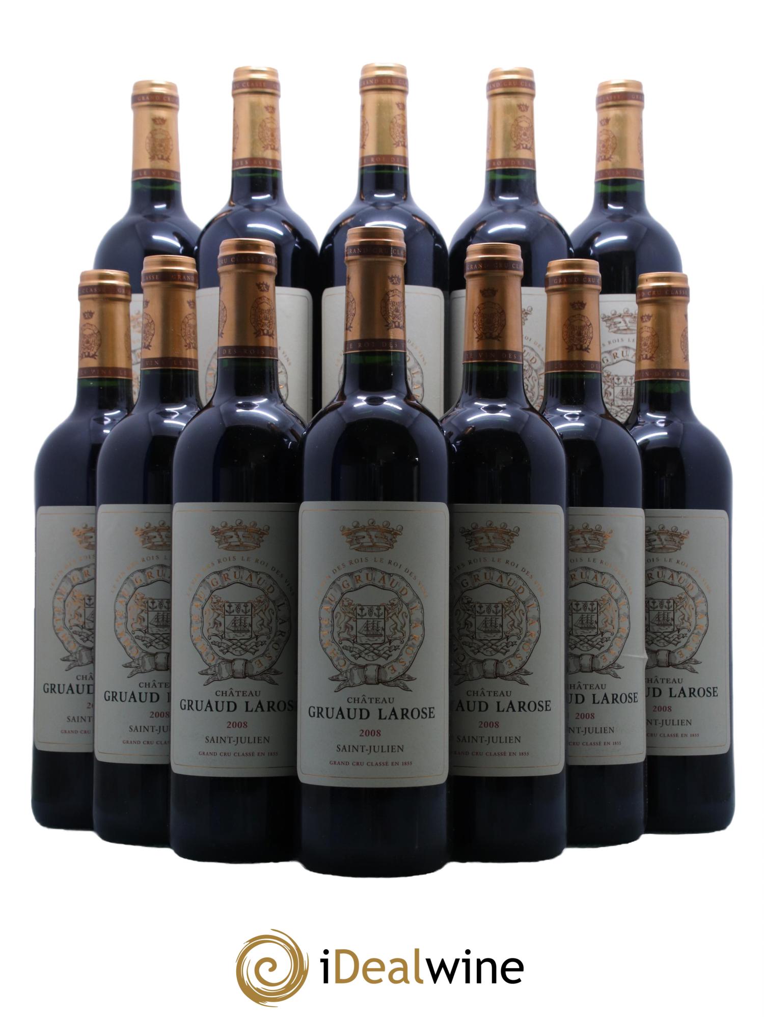 Château Gruaud Larose 2ème Grand Cru Classé 2008 - Lot de 12 bouteilles - 0