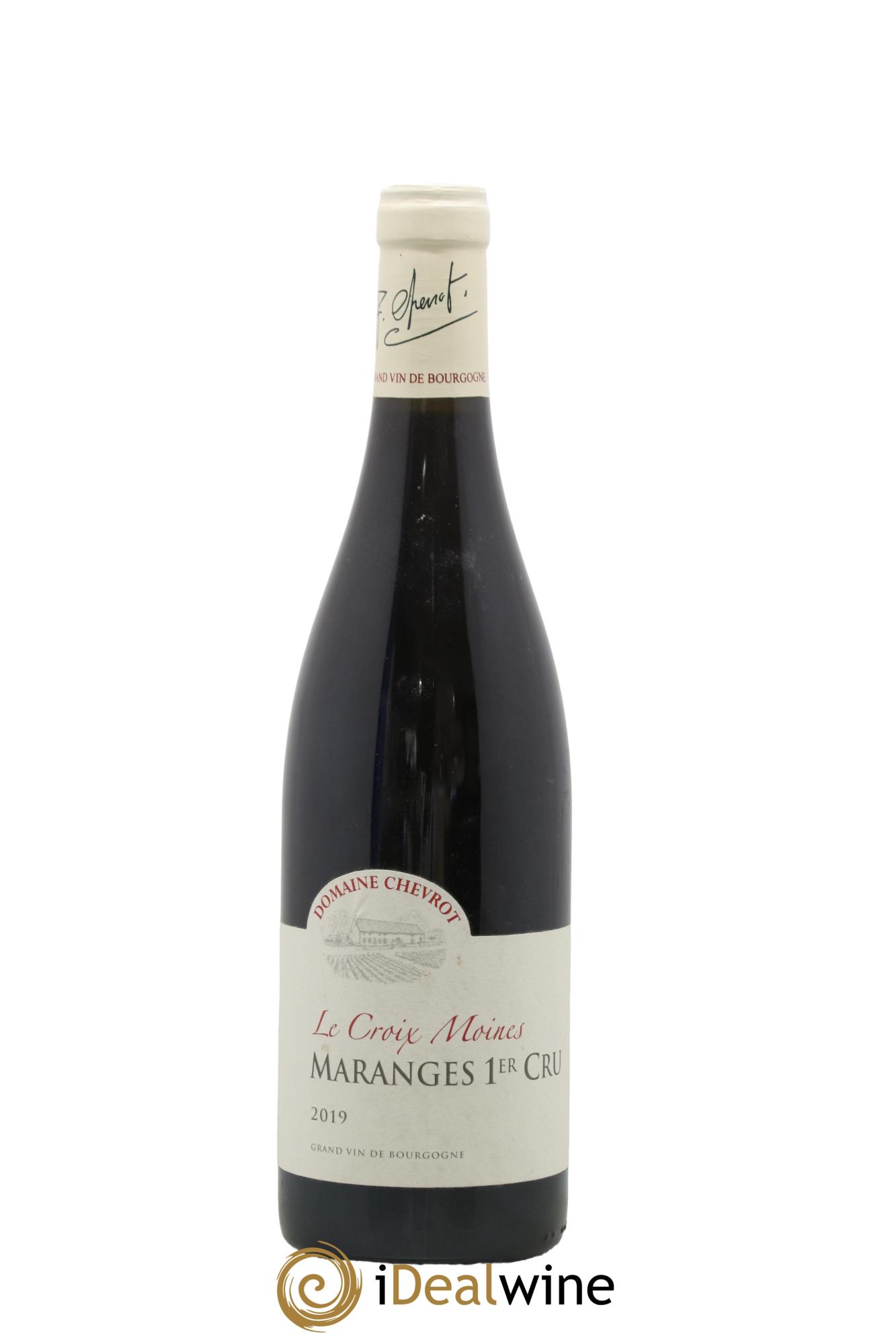 Maranges 1er Cru Le Croix Moines Domaine Chevrot 2019 - Lot de 1 bouteille - 0